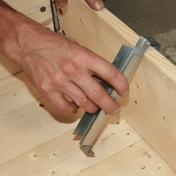 Konsol avdelare 1 Pallet collar divider 800 mm incl 2 fittings, 743 mm fits cross 1/1 & â½ pallet - image 2