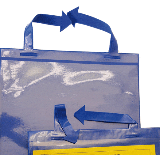 Document holder with tabs a4 blue, 100 pcs/pack - image 2