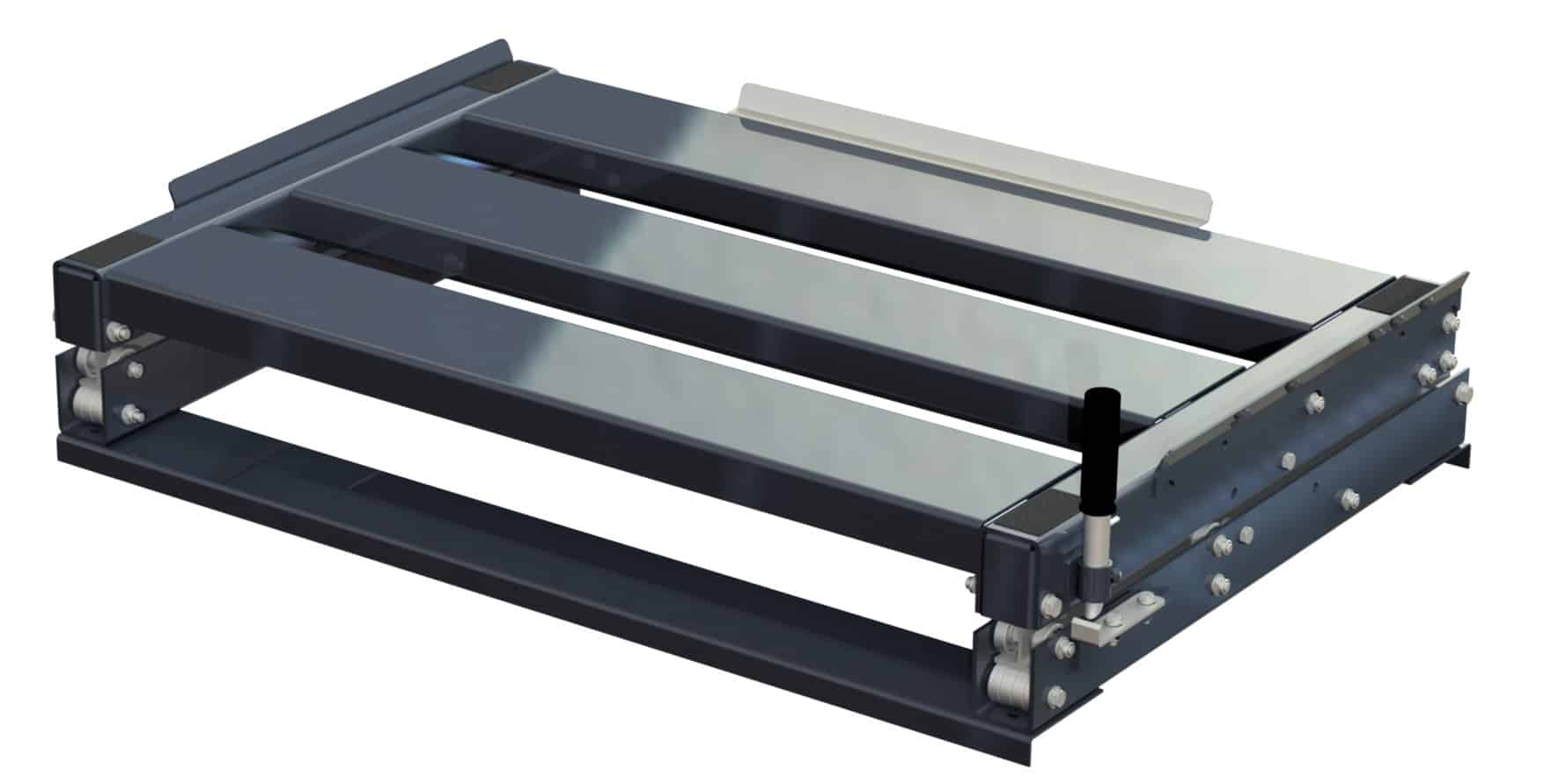 11 1005 1 grey closed Pull-out unit for eur-pallet with 100% extension capacity, 1000 kg load capacity, w=1220 d=800 - image 2