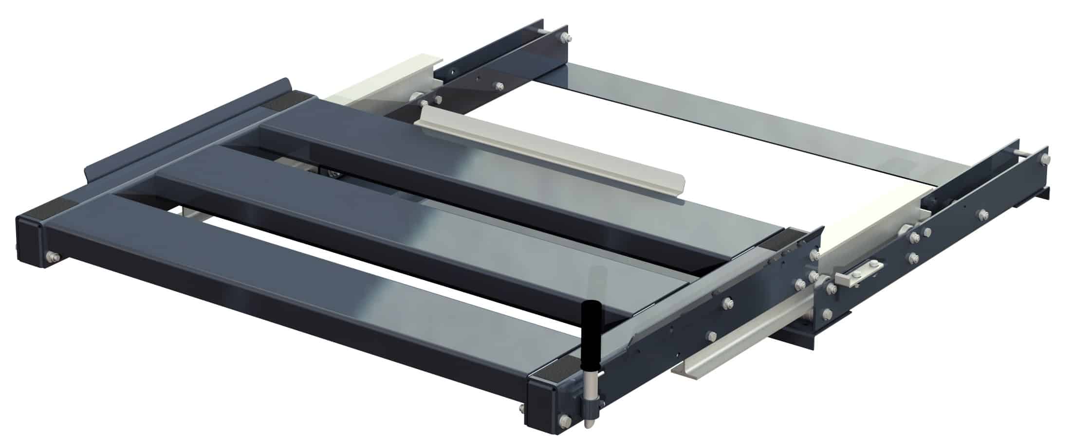 11 10051 utdragsenhet för eurpall med 100 utdragskapacitet 1000 kg lastkapacitet b1220 d800 Pull-out unit for eur-pallet with 100% extension capacity, 1000 kg load capacity, w=1220 d=800