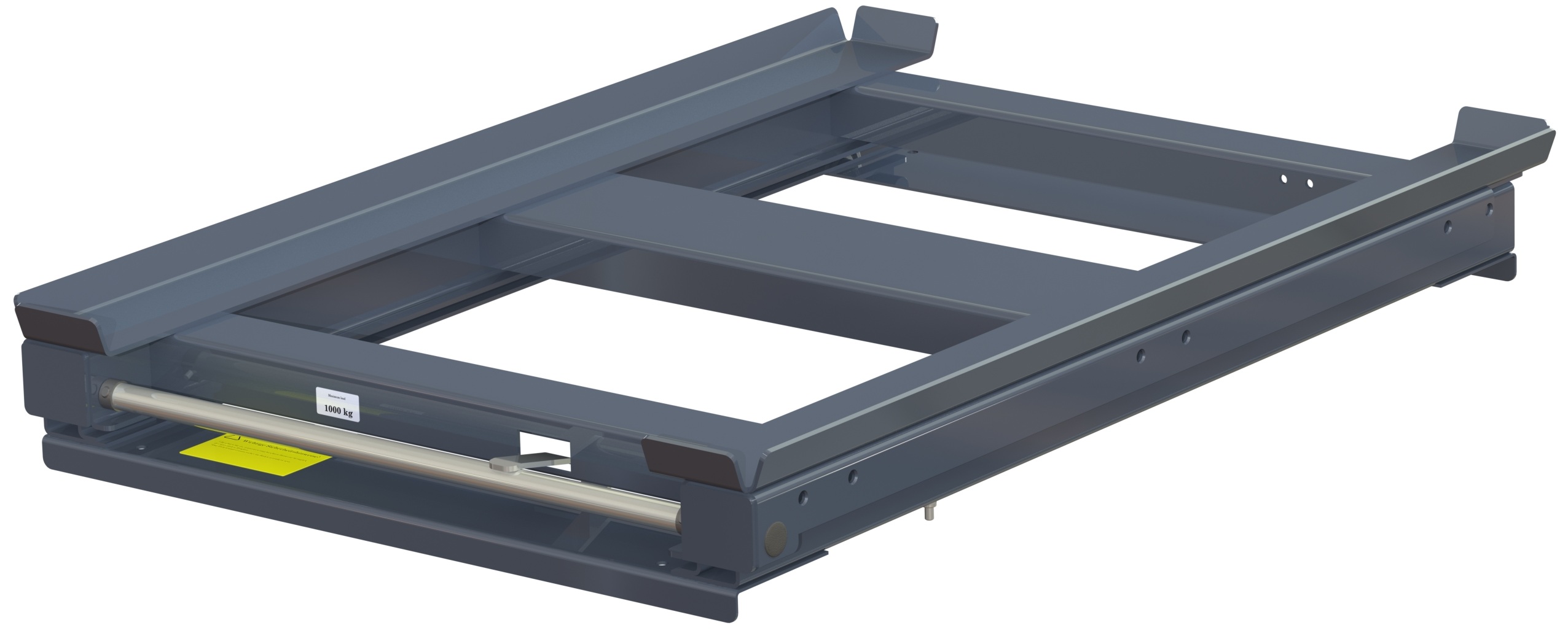 11 1010 0 1 Beam-mounted pull-out unit 70%, 1000 kg, short-side handled, rear-loaded, for wire mesh containers - image 2