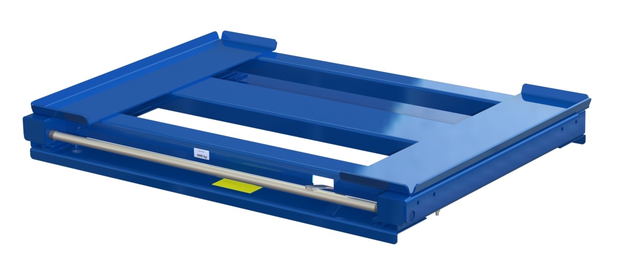 Pull-out unit for pallet rack with 70% extension, 1000 kg load capacity, front-loaded, long-side handled for wire mesh containers - image 2 Pull-out unit for pallet rack with 70% extension, 1000 kg load capacity, front-loaded, long-side handled for wire mesh containers - image 2