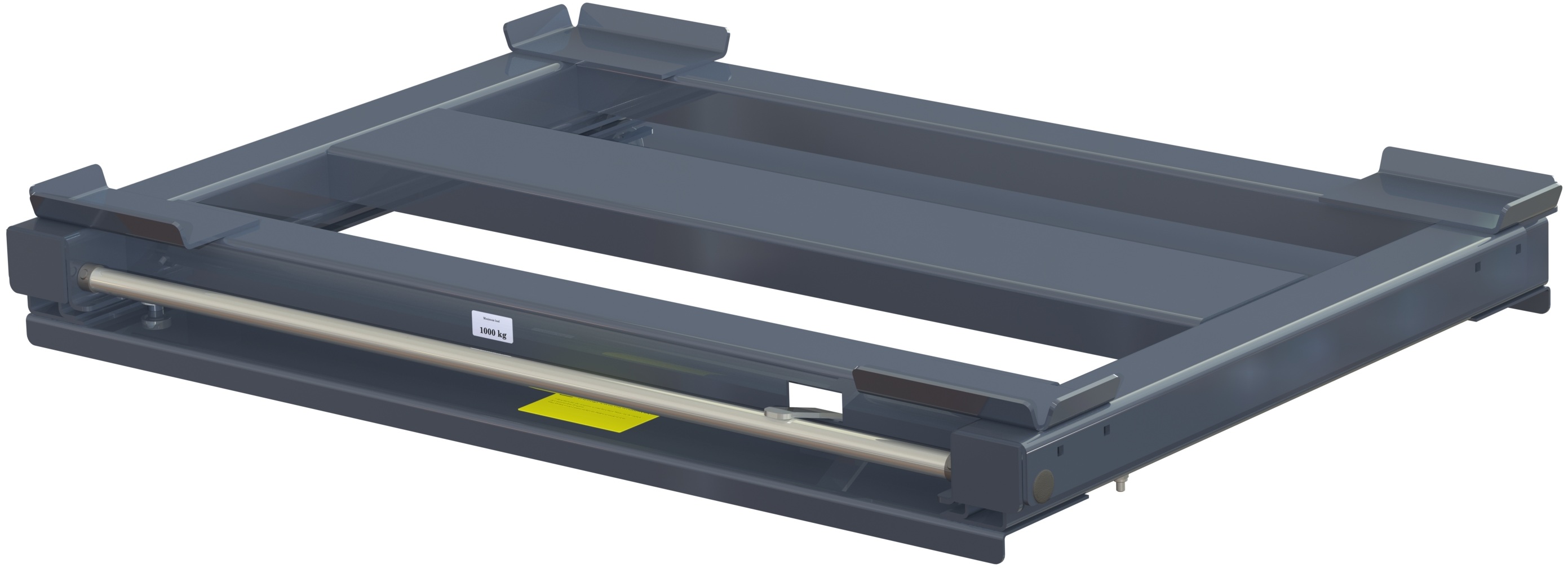 Beam-mounted pull-out unit 70%, 1000 kg, front loaded long-side handled for wire-mesh container - image 2