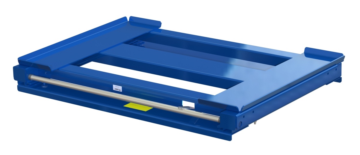 Pull-out unit for pallet rack with 70% extension, 1000 kg load capacity, rear-loaded, long-side handled for wire mesh containers - image 2 Pull-out unit for pallet rack with 70% extension, 1000 kg load capacity, rear-loaded, long-side handled for wire mesh containers - image 2