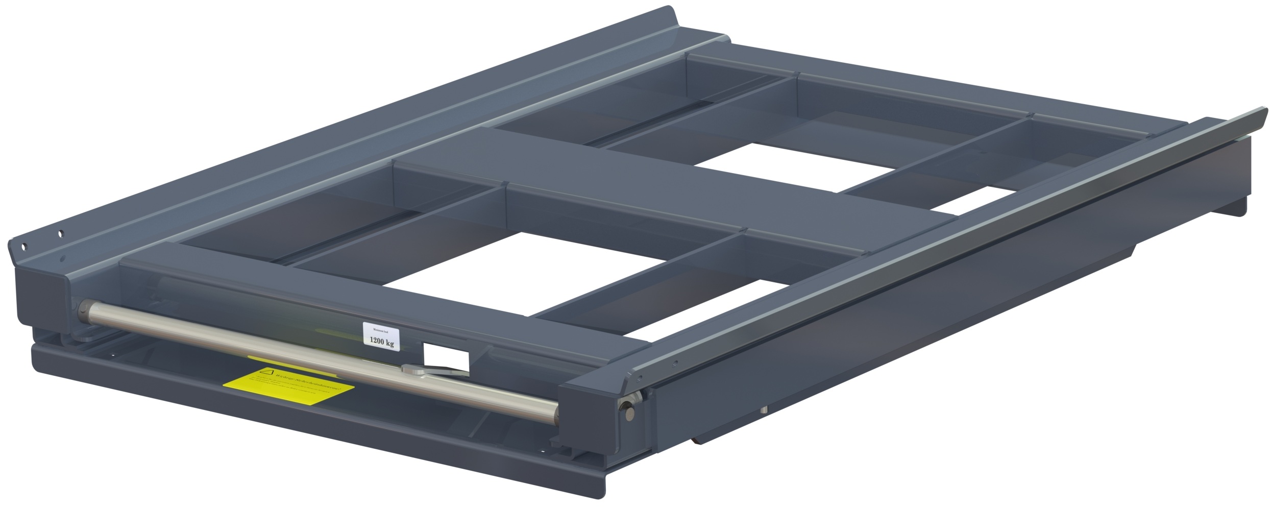 11 1201 0 1 Pull-out unit for pallet rack with 70% extension ,1200 kg load capacity, front-loaded, short-side handled eur-pallet - image 2