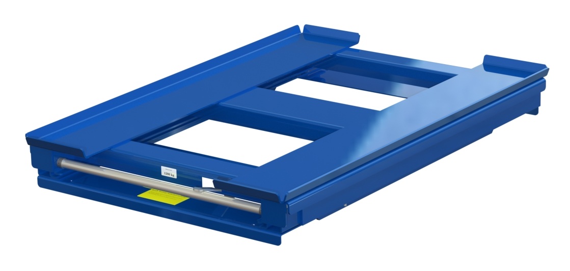 Pull-out unit for pallet rack with 70% extension, 1200 kg load capacity, rear-loaded, short-side handled for wire mesh containers - image 2 Pull-out unit for pallet rack with 70% extension, 1200 kg load capacity, rear-loaded, short-side handled for wire mesh containers - image 2