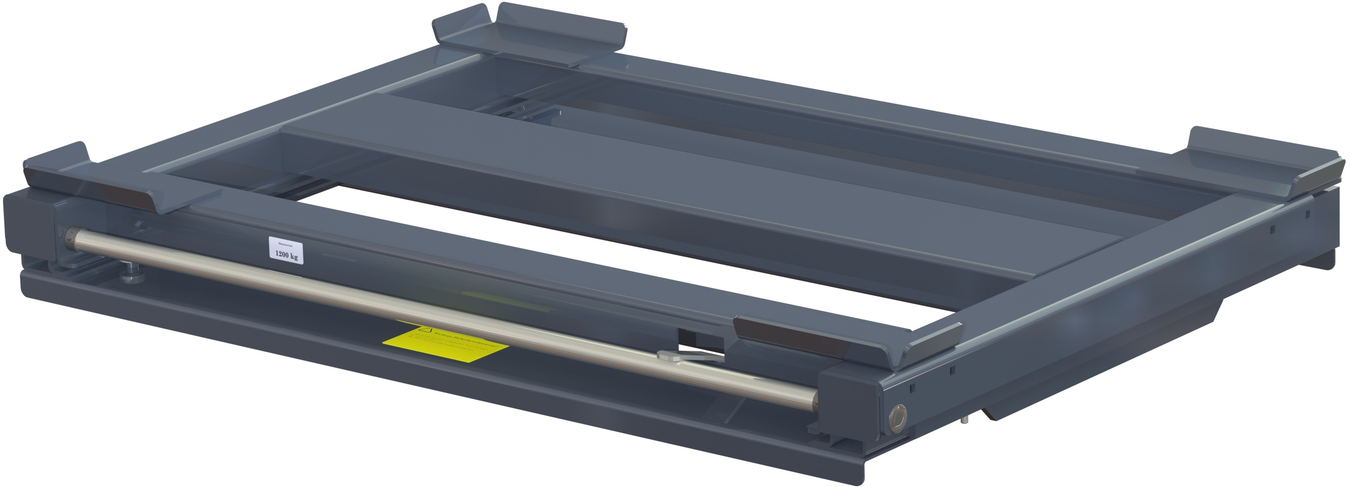 Beam-mounted pull-out unit 70%, 1200 kg, front loaded long-side handled for wire-mesh container - image 2