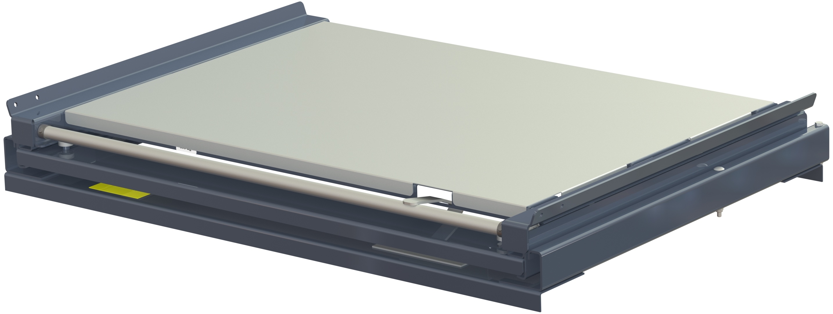 Steel shelf panel for long-side handled beam-mounted pull-out unit, fits 300 kg and 600 kg - image 2 Steel shelf panel for long-side handled beam-mounted pull-out unit, fits 300 kg and 600 kg - image 2