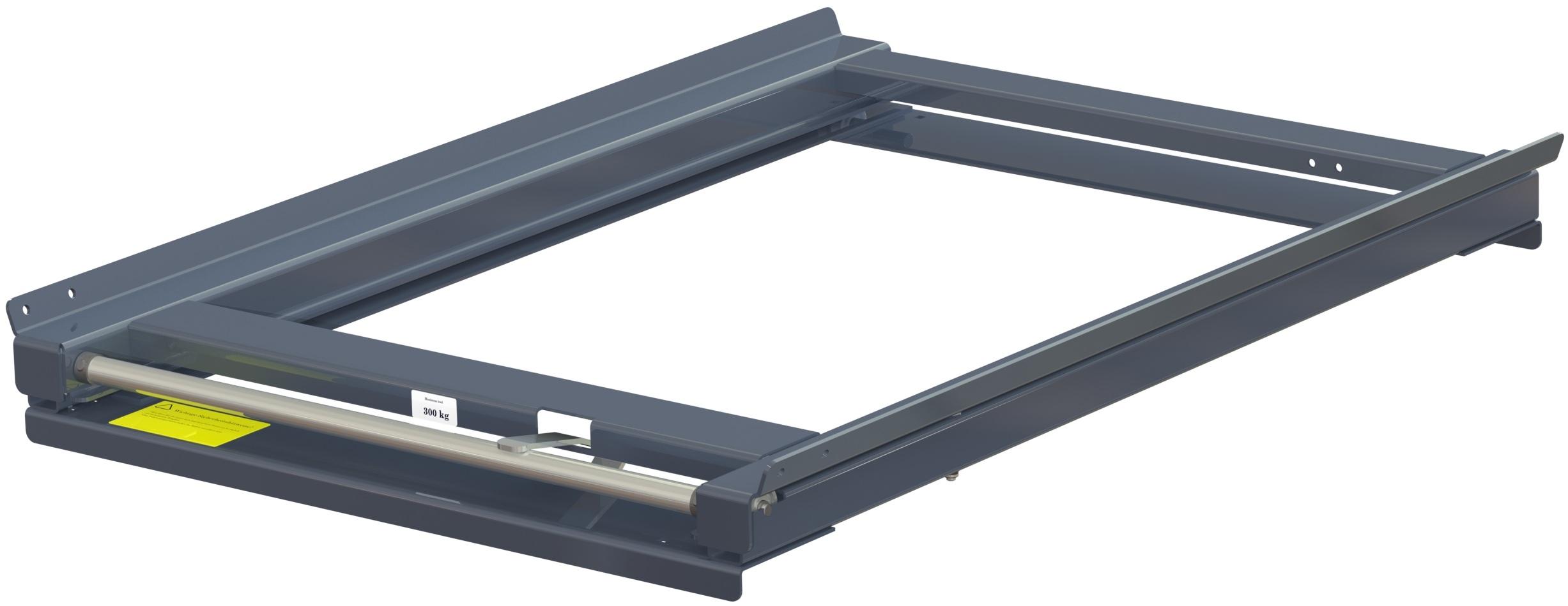 11 302 0 Beam-mounted pull-out unit for eur pallet with 70% extension capacity, 300 kg load capacity, w=830 d=1200 - image 2