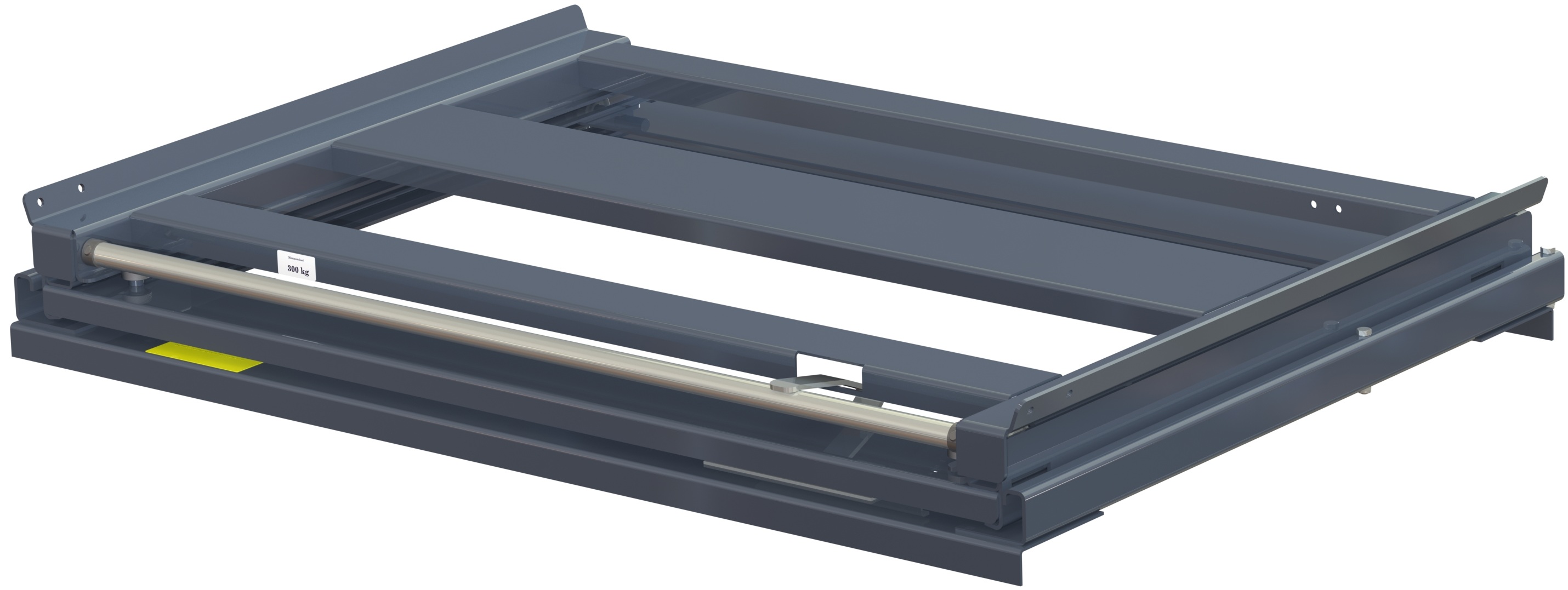 11 305 1 2 Pull-out unit for pallet rack with 100% extension ,300 kg load capacity, front-loaded, long-side handled eur-pallet - image 2