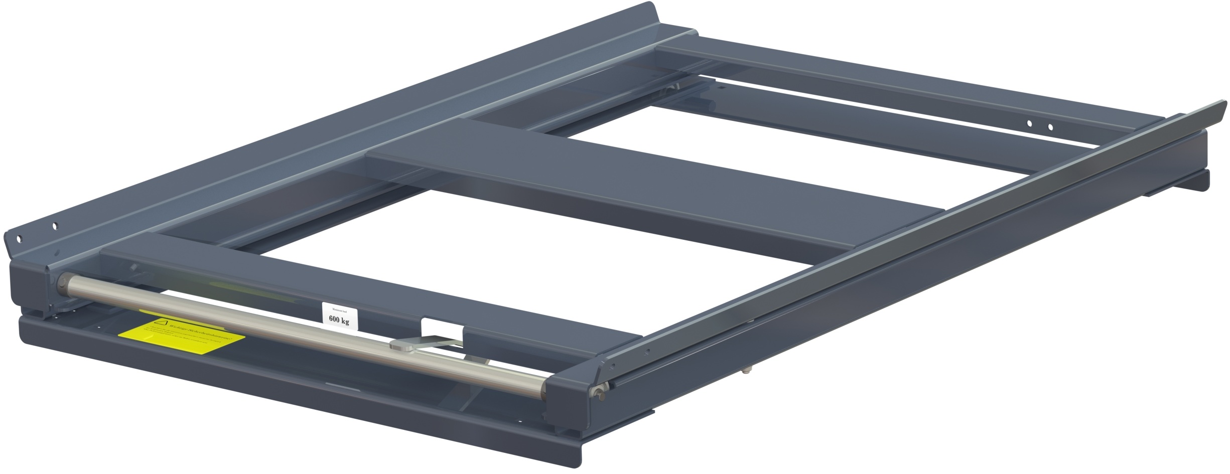 Pull-out unit for pallet rack with 70% extension ,600 kg load capacity, rear-loaded, short-side handled eur-pallet - image 2