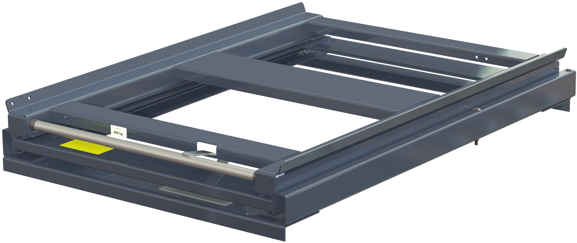 11 602 1 Pull-out unit for pallet rack with 100% extension ,600 kg load capacity, rear-loaded, short-side handled eur-pallet - image 2