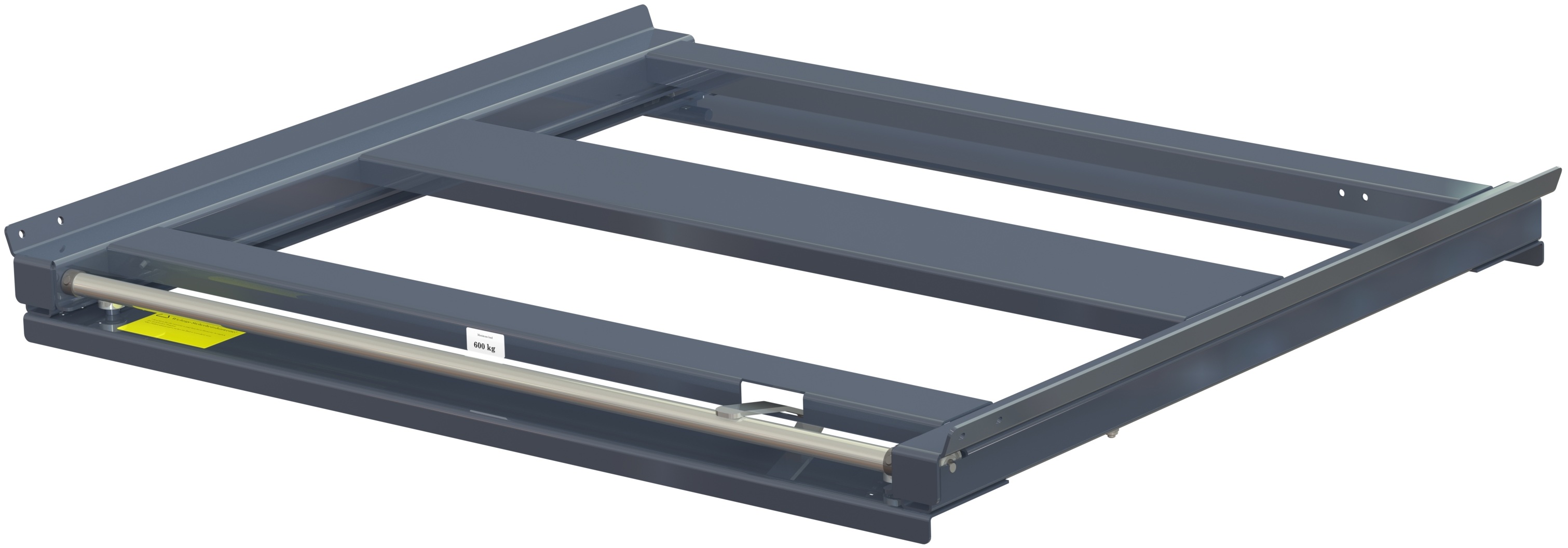 11 608 0 Pull-out unit for pallet rack with 70% extension ,600 kg load capacity, rear-loaded, short-side handled fin-pallet - image 2