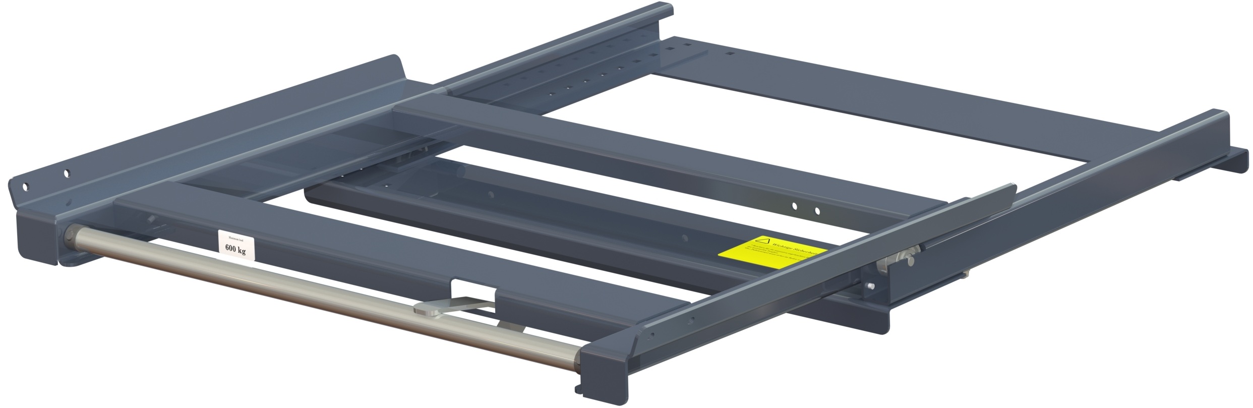 Pull-out unit for pallet rack with 70% extension ,600 kg load capacity,