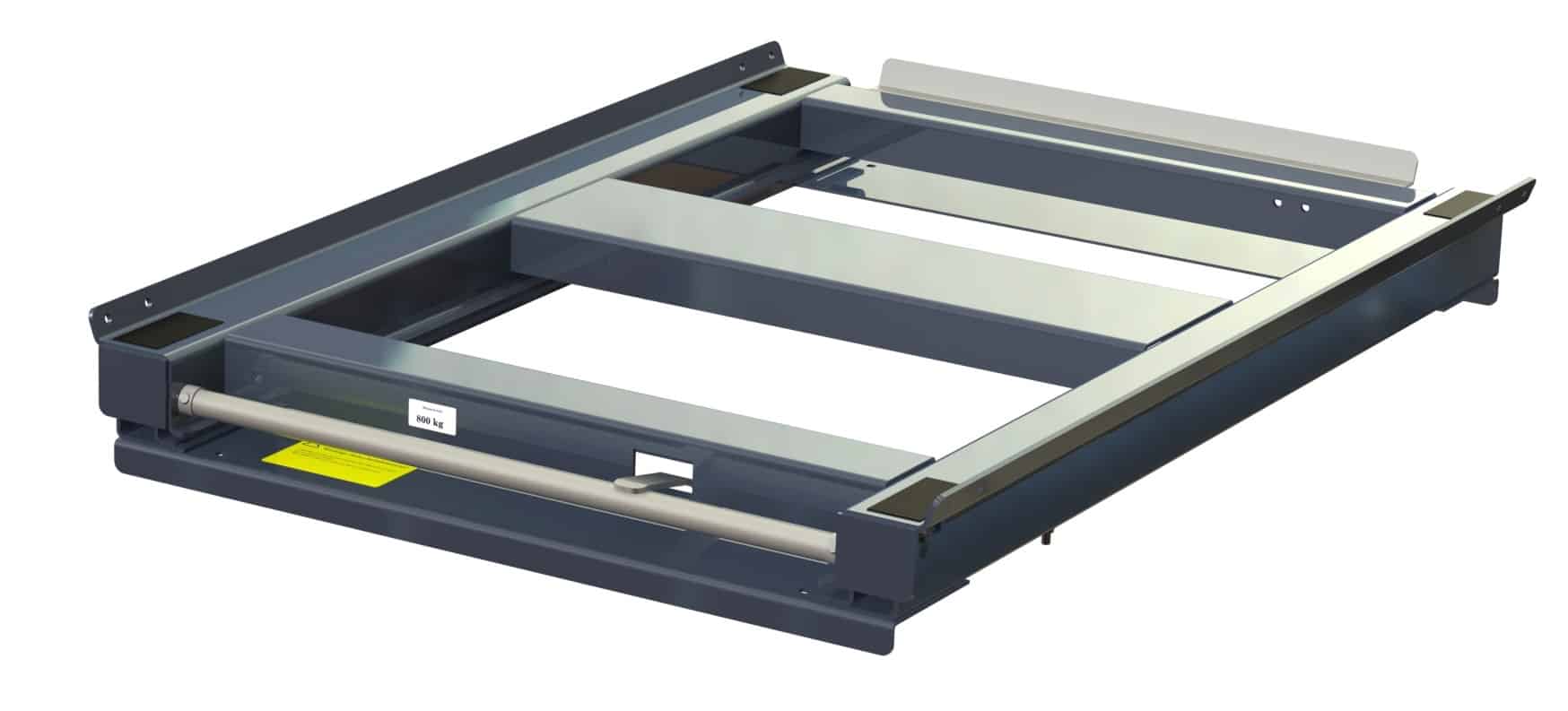 Pull-out unit for eur-pallet with 70% extension capacity, 800 kg load capacity, w=830 d=1200 - image 2