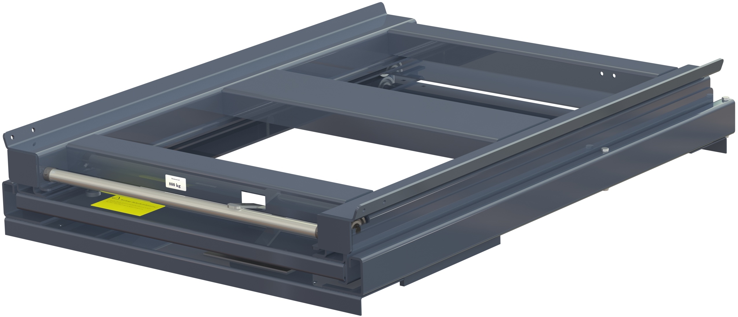 11 802 1 Pull-out unit for pallet rack with 100% extension ,800 kg load capacity, rear-loaded, short-side handled eur-pallet - image 2