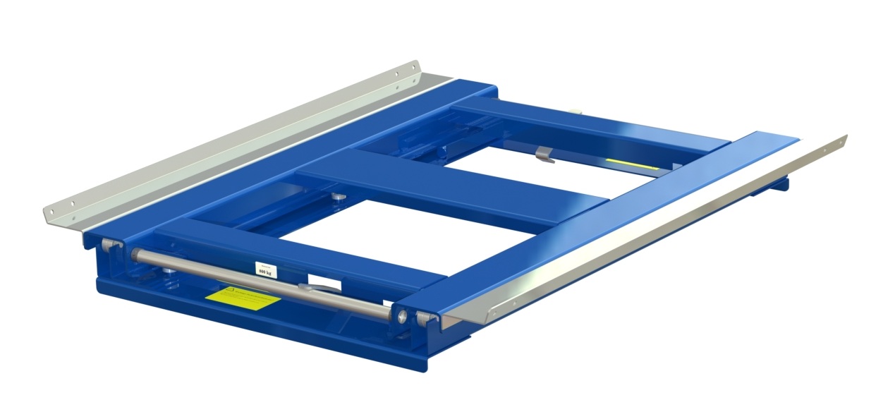Pull-out unit for pallet rack with 2x70% extension, 800 kg load capacity, front-loaded, 2-way, short-side handled eur-pallet - image 2 Pull-out unit for pallet rack with 2x70% extension, 800 kg load capacity, front-loaded, 2-way, short-side handled eur-pallet - image 2