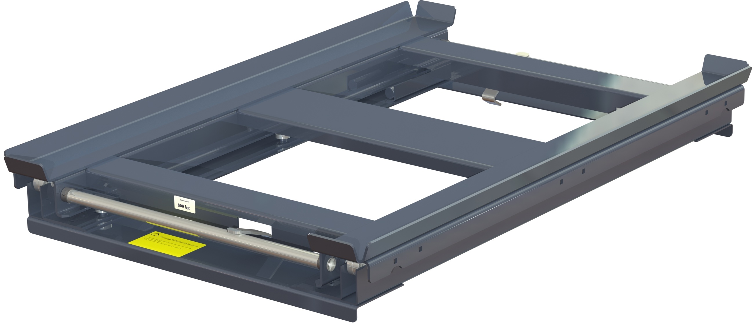 Beam-mounted pull-out unit 70%, 800 kg, two-way handled for wire-mesh container - image 2