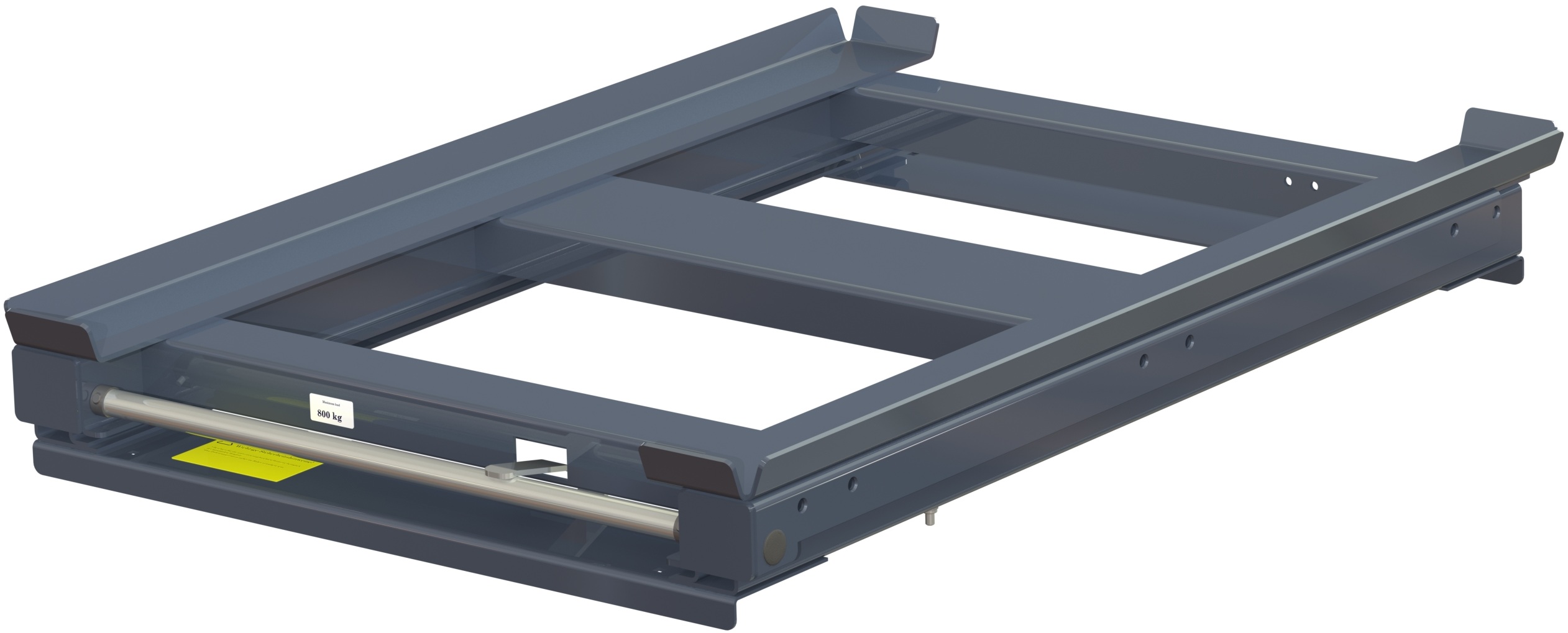 Beam-mounted pull-out unit 70%, 800 kg, short-side handled, rear-loaded, for wire mesh containers - image 2