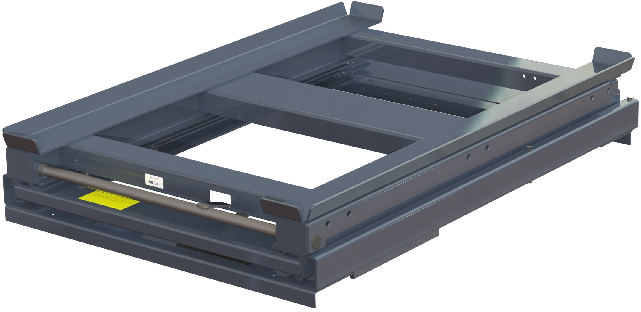 Beam-mounted pull-out unit 100%, 800 kg, short-side handled, rear-loaded, for wire mesh containers - image 2