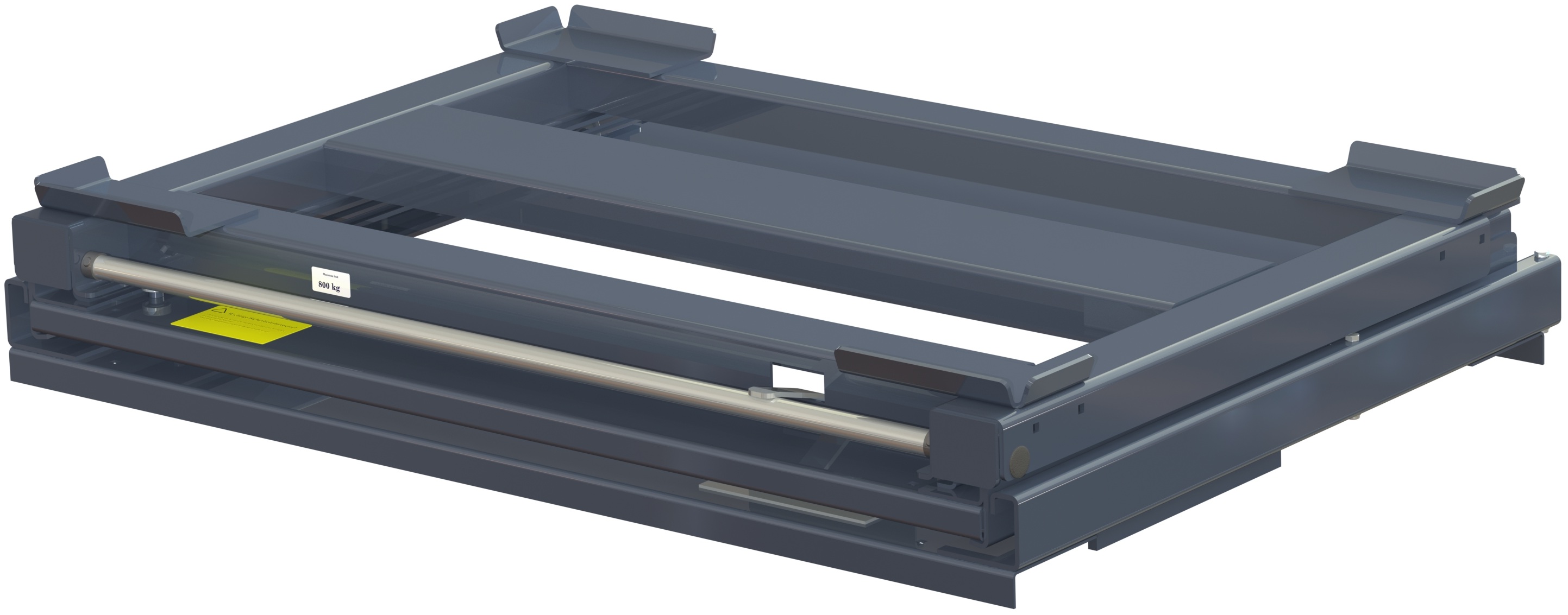 Beam-mounted pull-out unit 100%, 800 kg, front loaded long-side handled for wire-mesh container - image 2