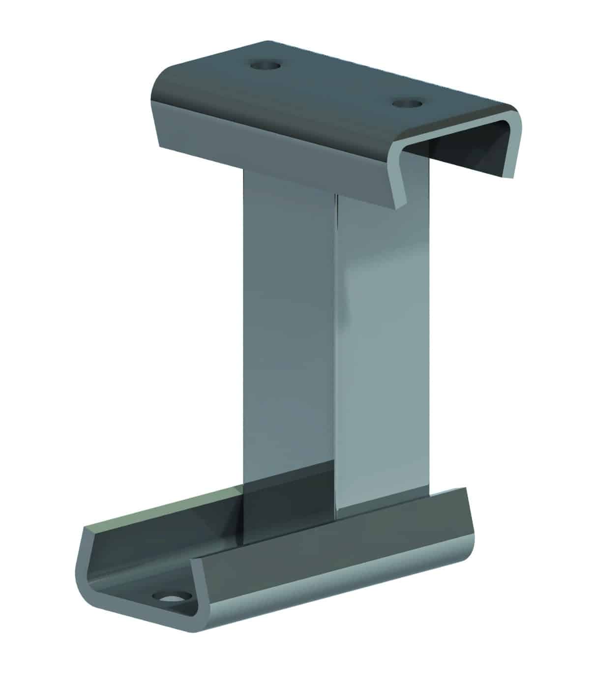 12 15010 fotsats balkmonterad utdragsenhet h150 mm 1000 kg för balkmodeller Galvanized steel feet for beam-mounted pull-out units, 150 mm height, pointing outwards - image 3