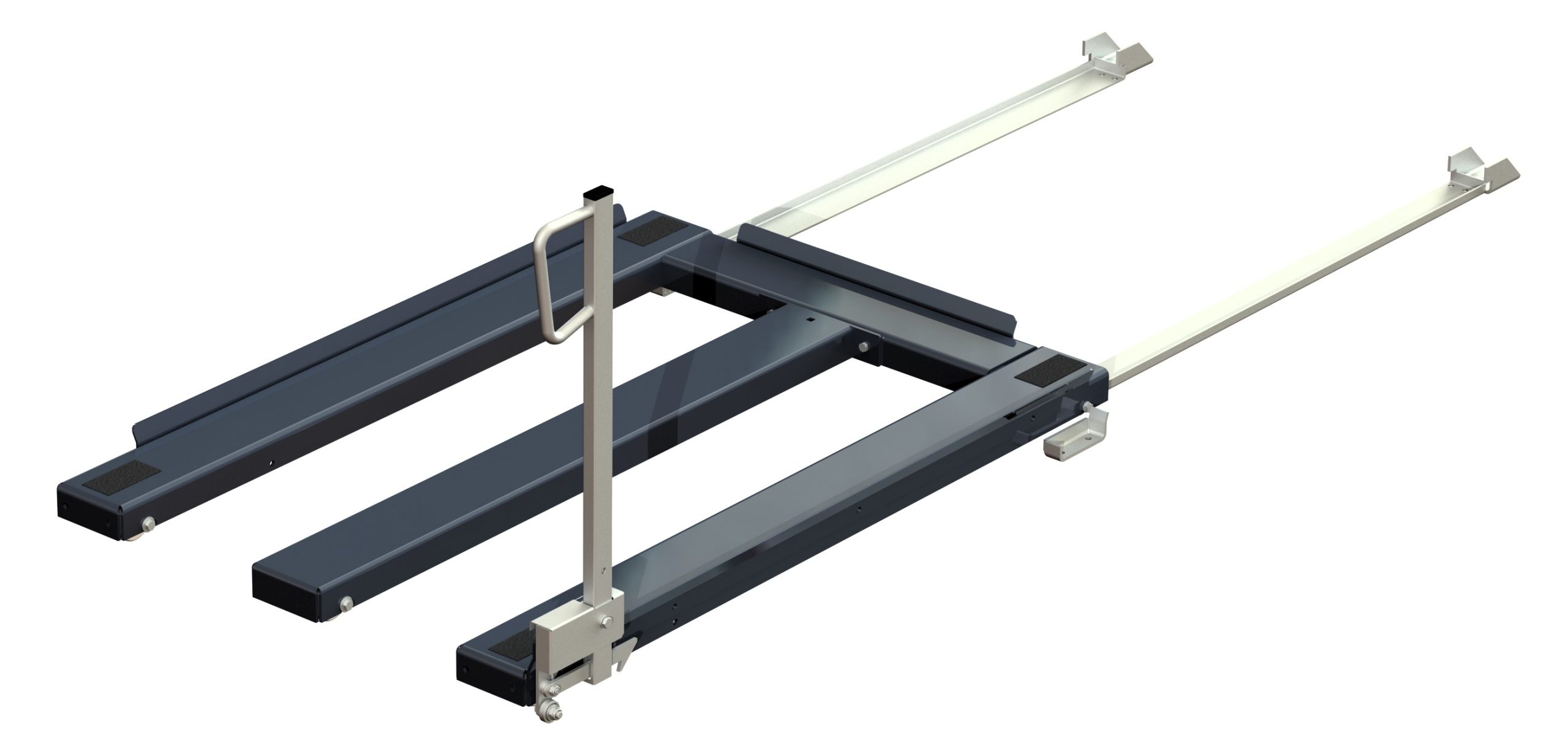 Floor-mounted pull-out unit, 1500 kg, 85% extension, front-loaded, short-side handled, for eur pallet Floor-mounted pull-out unit, 1500 kg, 85% extension, front-loaded, short-side handled, for eur pallet
