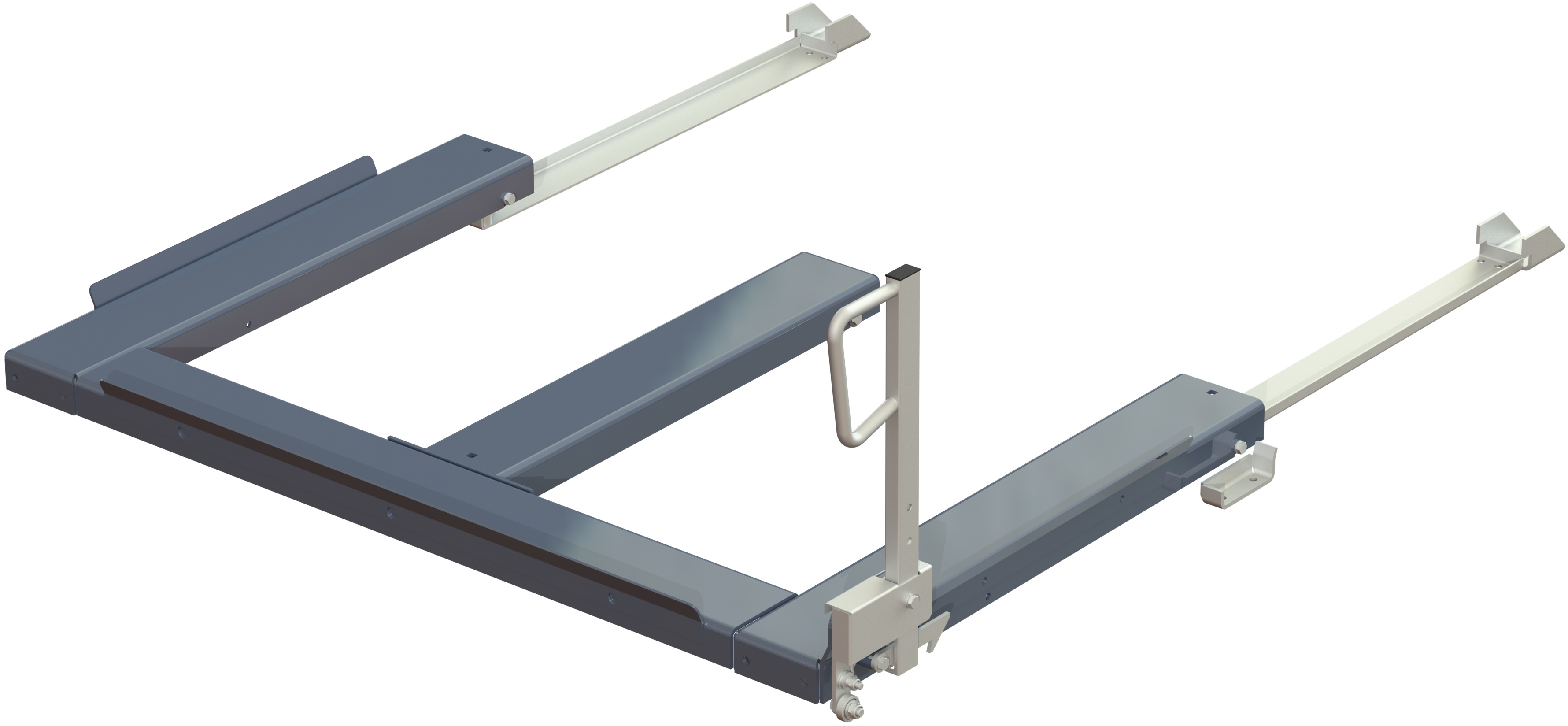 Floor-mounted pull-out unit, 1500 kg, 85% extension, rear-loaded, long-side handled, for eur pallet Floor-mounted pull-out unit, 1500 kg, 85% extension, rear-loaded, long-side handled, for eur pallet