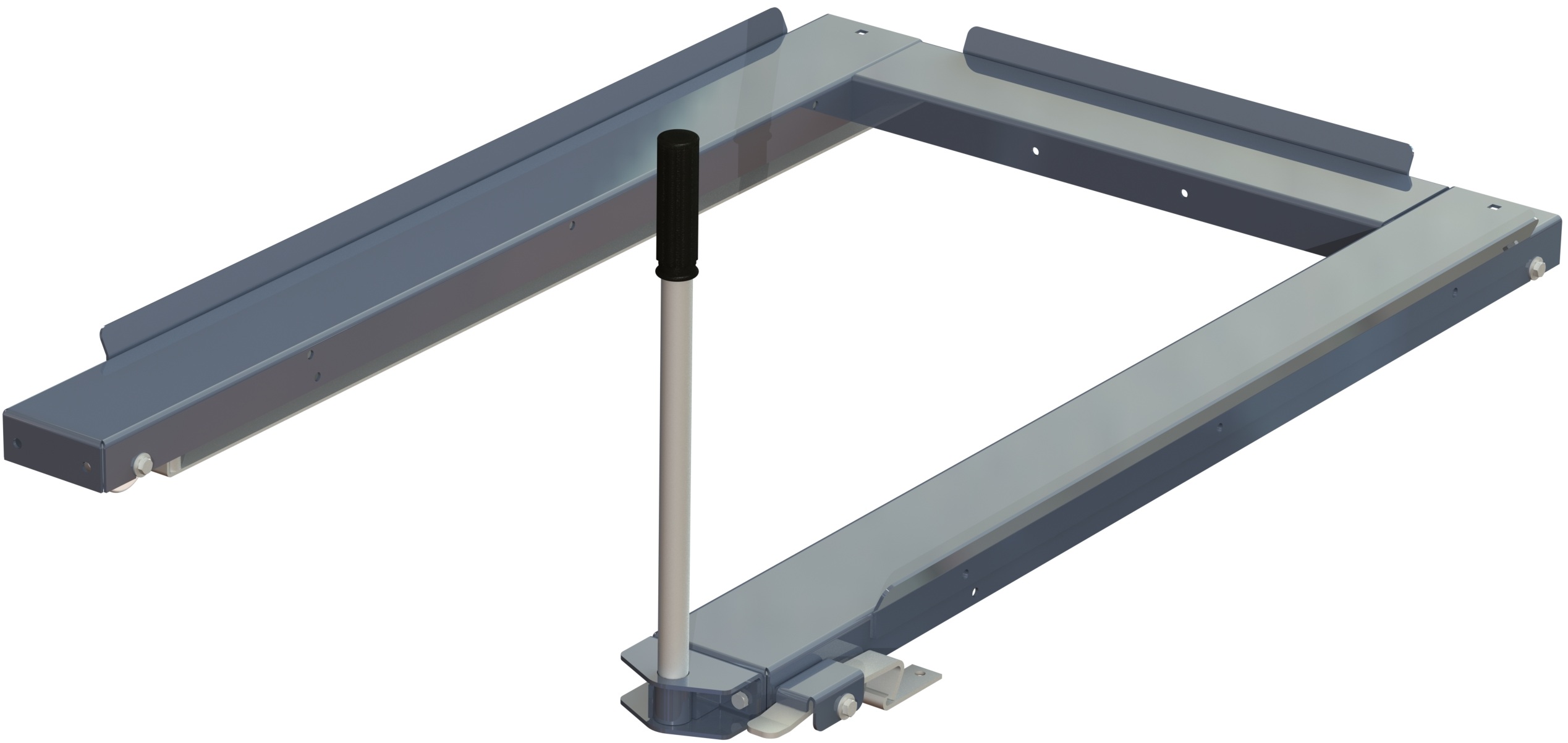 Removable handle, 500 mm, including foot lock, for floor-mounted pull-out unit - image 2 Removable handle, 500 mm, including foot lock, for floor-mounted pull-out unit - image 2