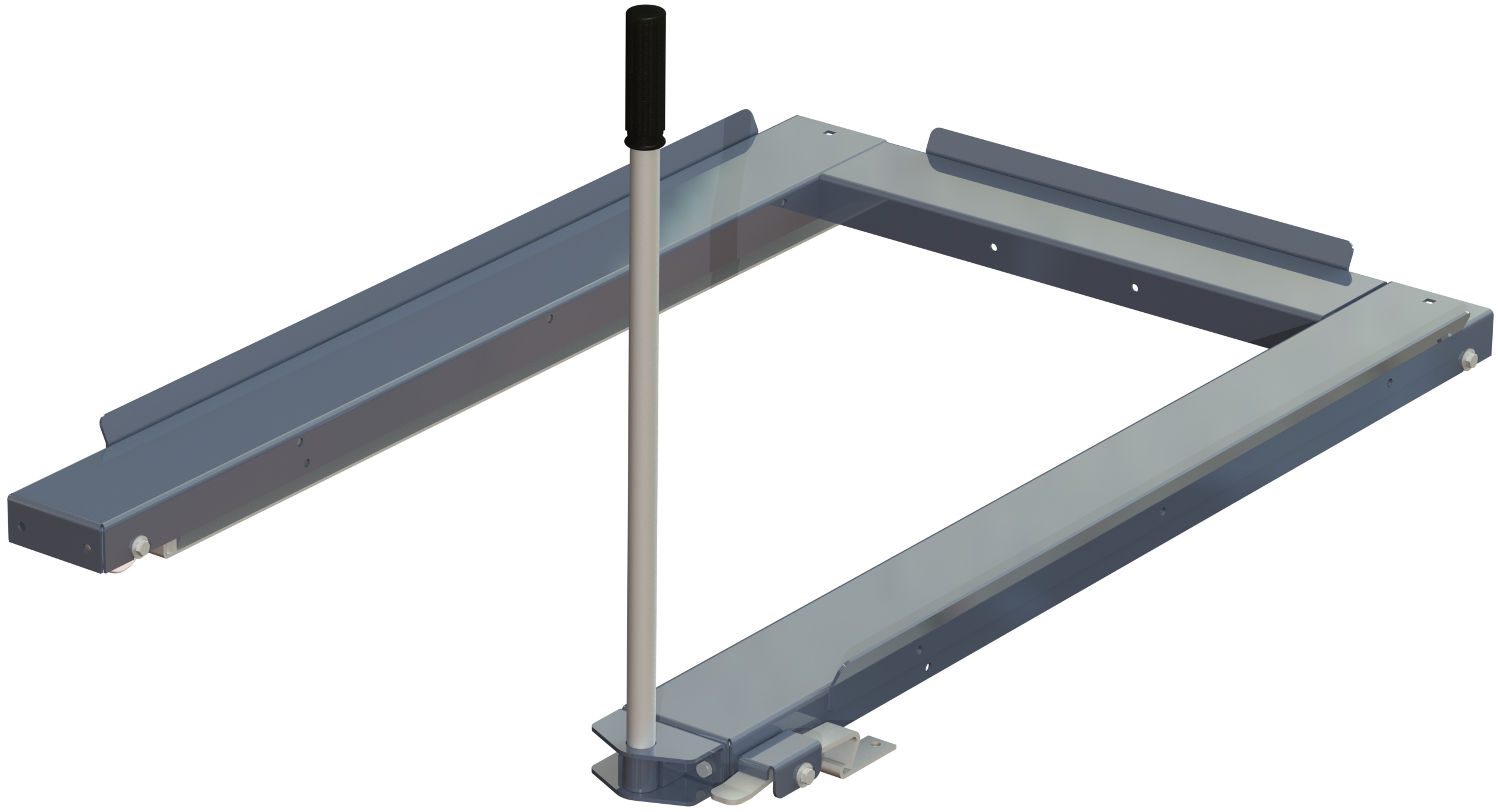 Removable handle, 700 mm, including foot lock, for floor-mounted pull-out unit - image 2 Removable handle, 700 mm, including foot lock, for floor-mounted pull-out unit - image 2