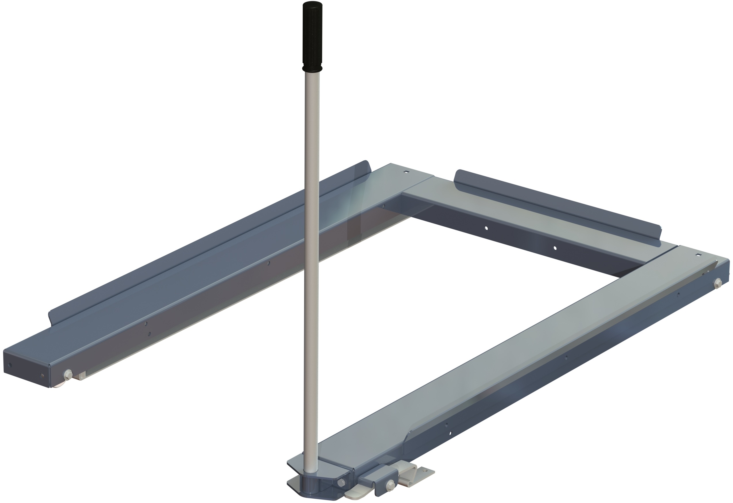 Removable handle, 900 mm, including foot lock, for floor-mounted pull-out unit - image 2 Removable handle, 900 mm, including foot lock, for floor-mounted pull-out unit - image 2