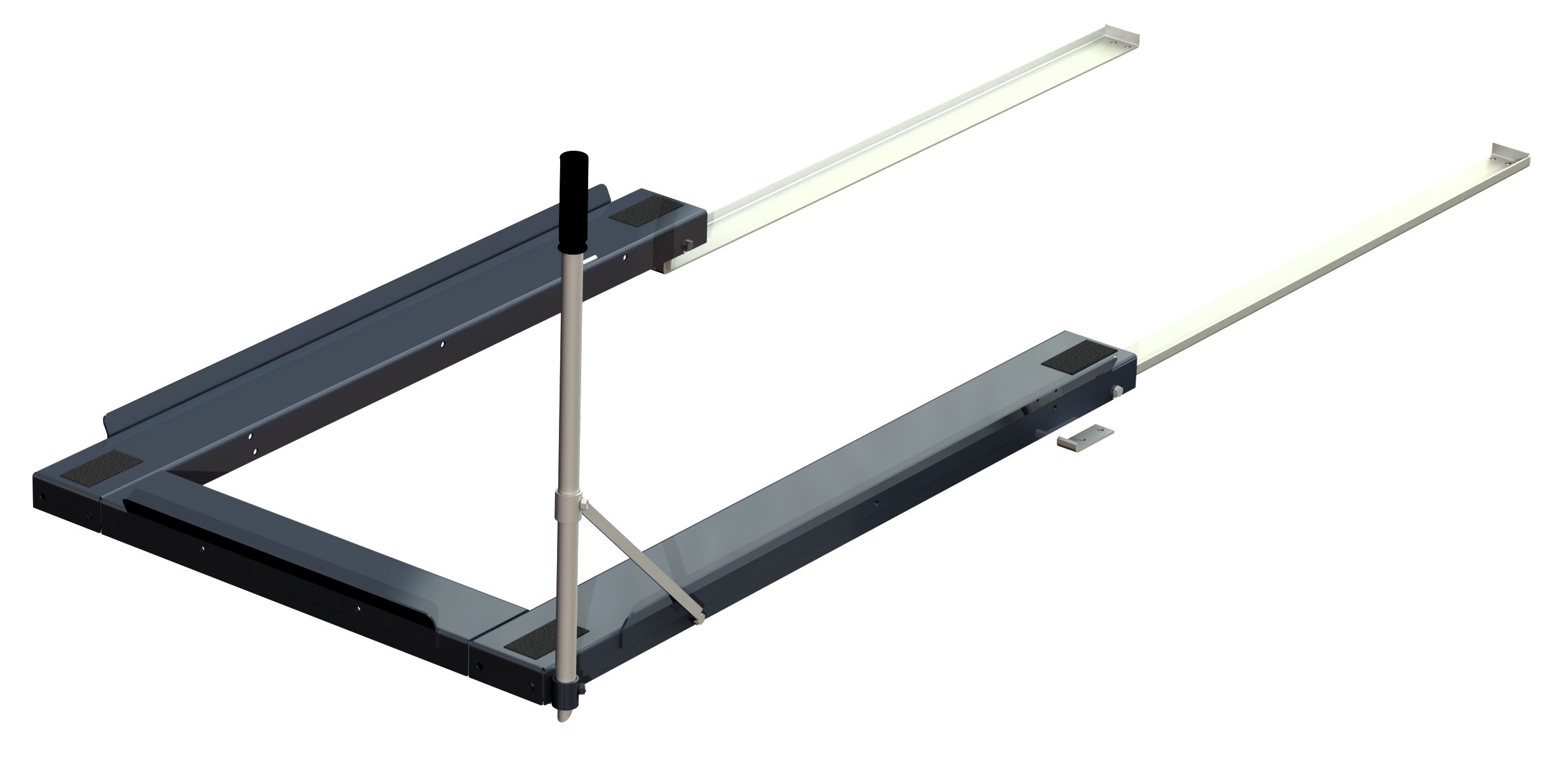 13 802 floor mounted pullout unit 8 rearloaded shortside handled eurpallet copy Floor mounted pull-out unit ,800kg, rear-loaded, short-side handled eur-pallet