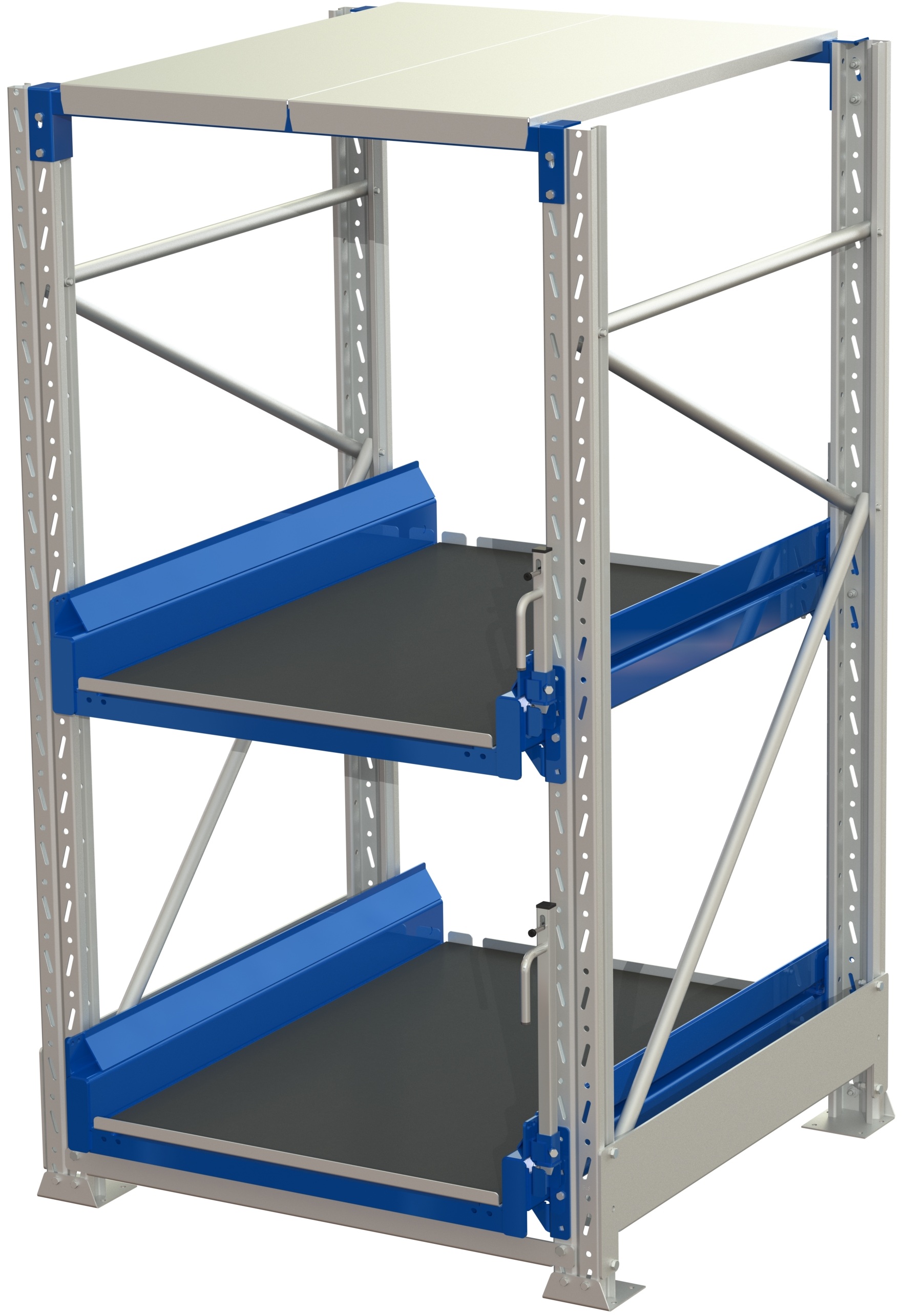 Tool storage unit(tsu), 2 shelves, 600kg 70% extendable, with tip cover lock - image 2