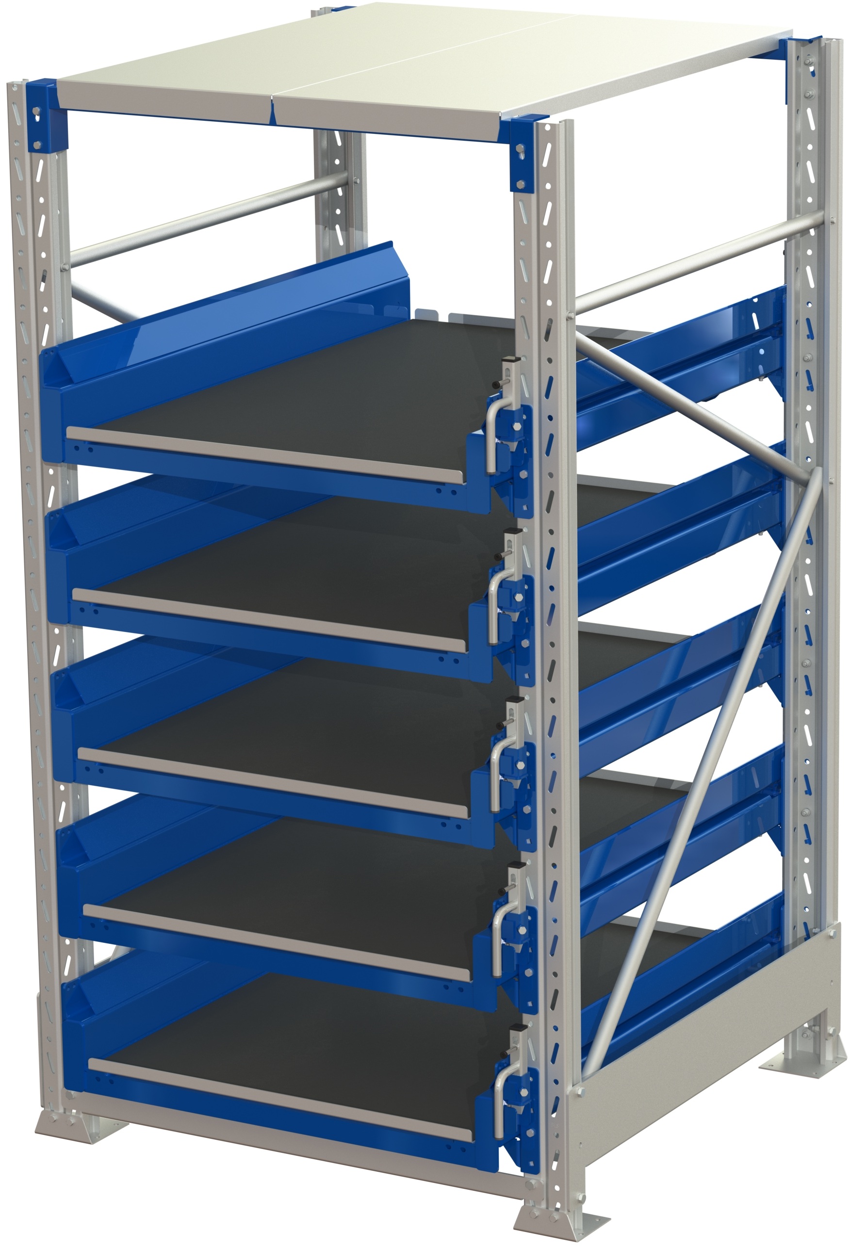 Tool storage unit(tsu), 5 shelves, 600kg 70% extendable, with tip cover lock - image 2