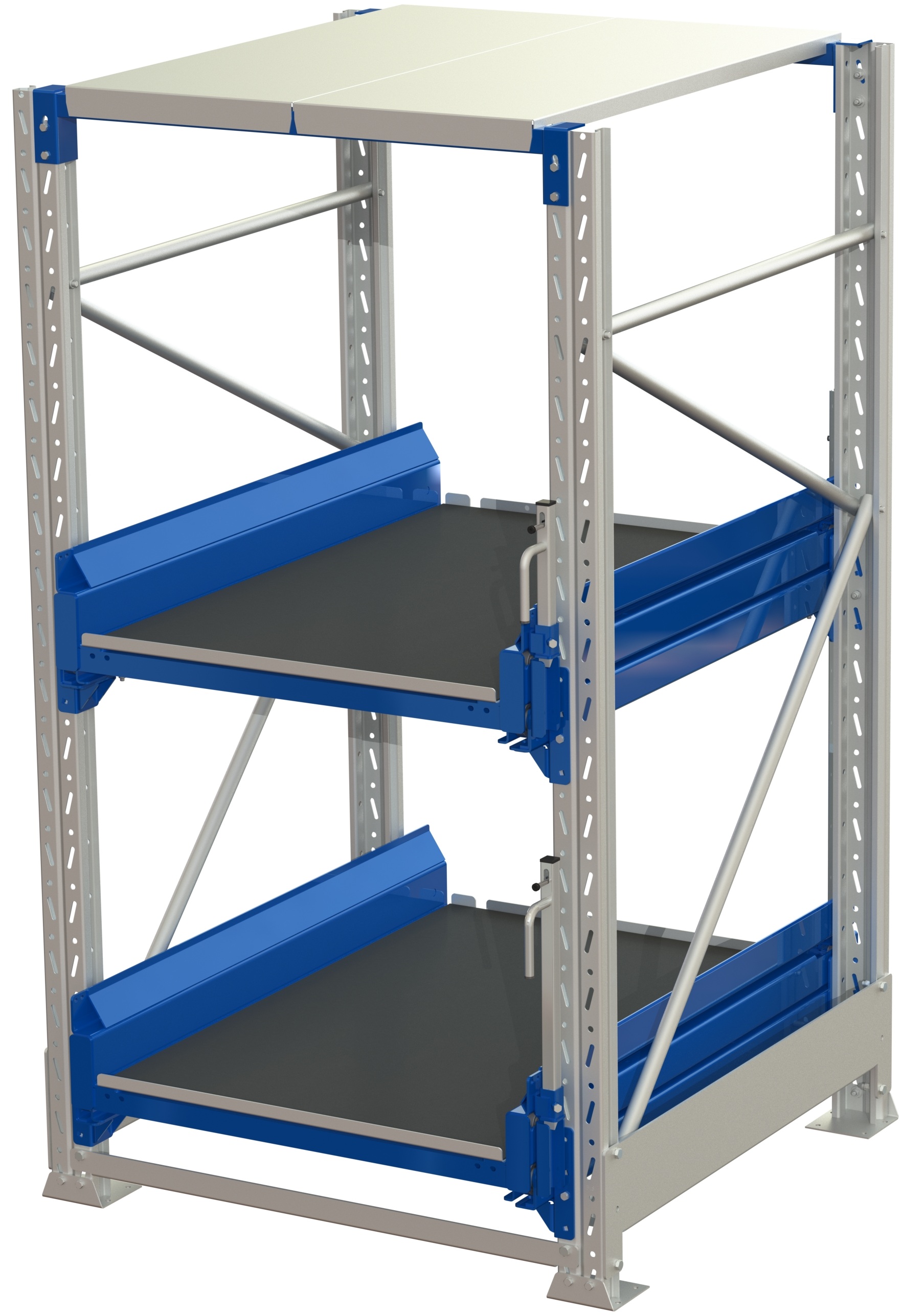 Tool storage unit(tsu), 2 shelves, 600kg 100% extendable, with tip cover lock - image 2