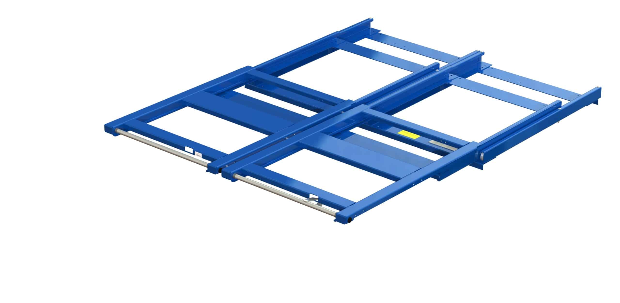Beam-mounted wide pull-out unit, 1200 kg, 100% extension, 1700 mm width, for long goods - image 3 Beam-mounted wide pull-out unit, 1200 kg, 100% extension, 1700 mm width, for long goods - image 3