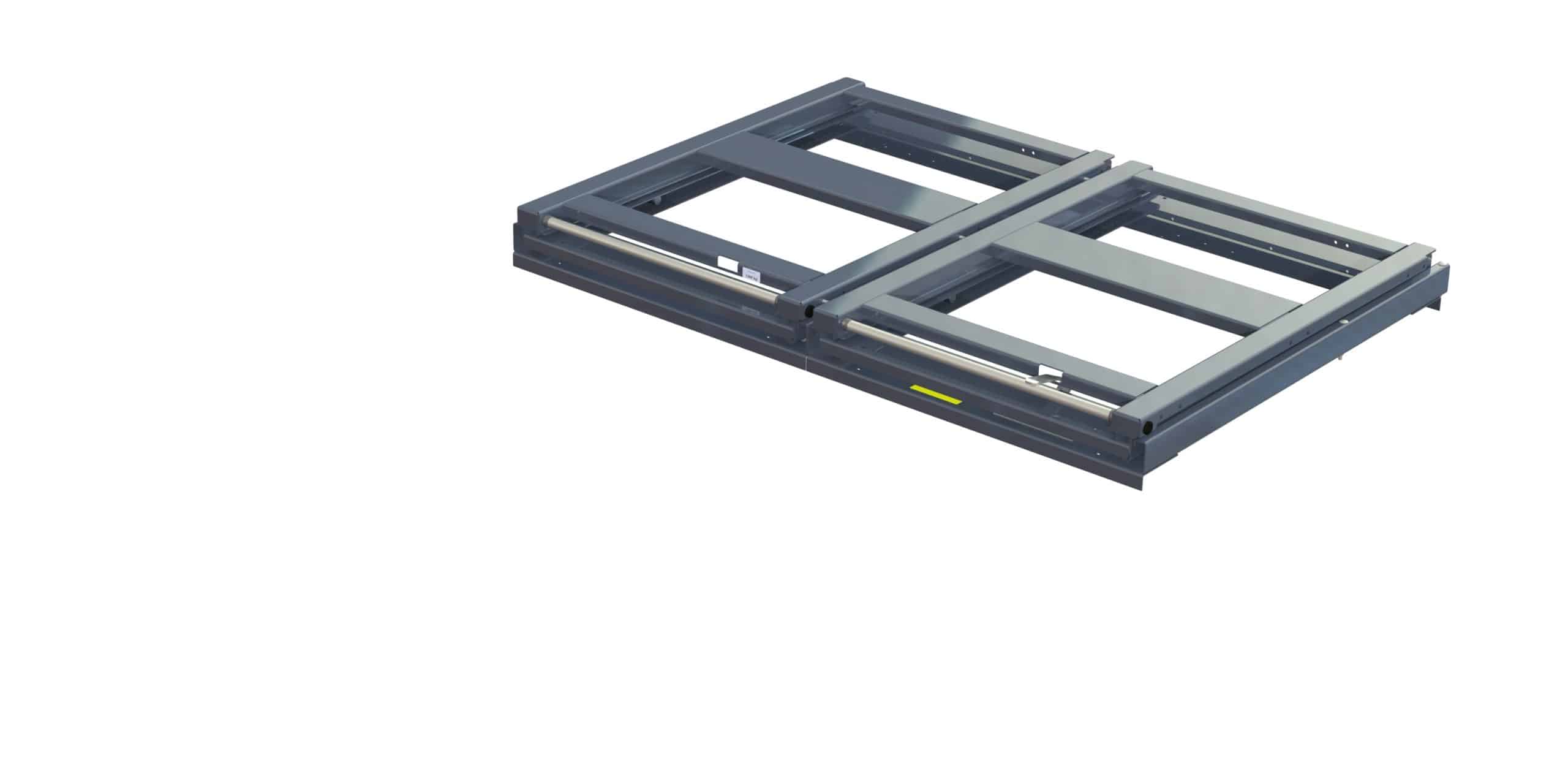 Beam-mounted wide pull-out unit, 1200 kg, 100% extension, 1700 mm width, for long goods - image 2 Beam-mounted wide pull-out unit, 1200 kg, 100% extension, 1700 mm width, for long goods - image 2