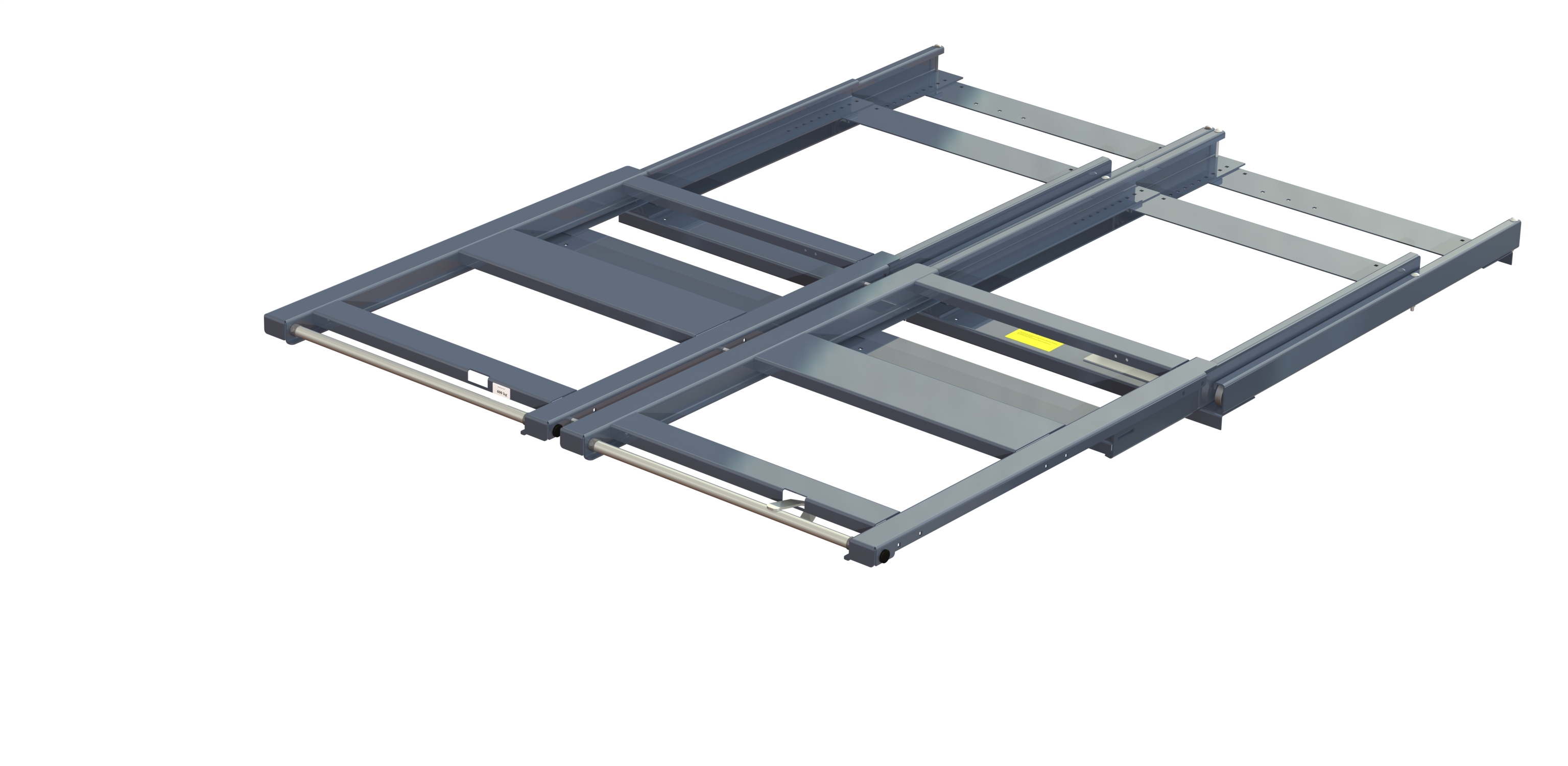 Wide beam-mounted pull-out unit 1200 kg 100% w=1700