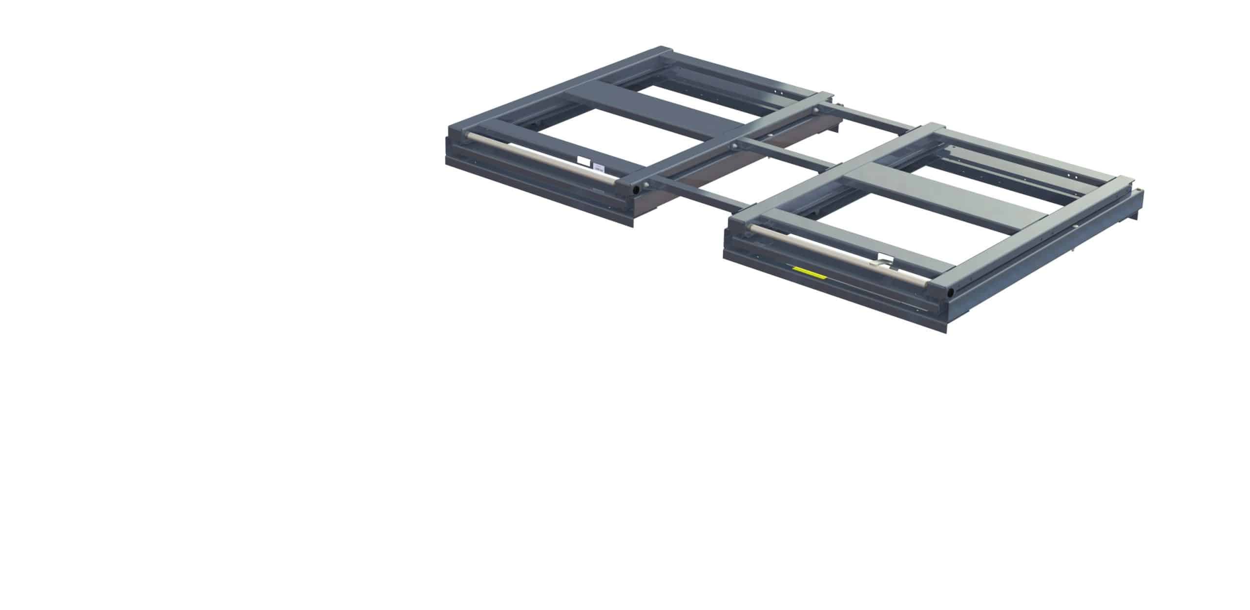 27 1221 1 grey closed Bred utdragsenhet för skiv- & plåtmaterial 1200 kg 100% 2100x1200 balkmonterad - bild 2