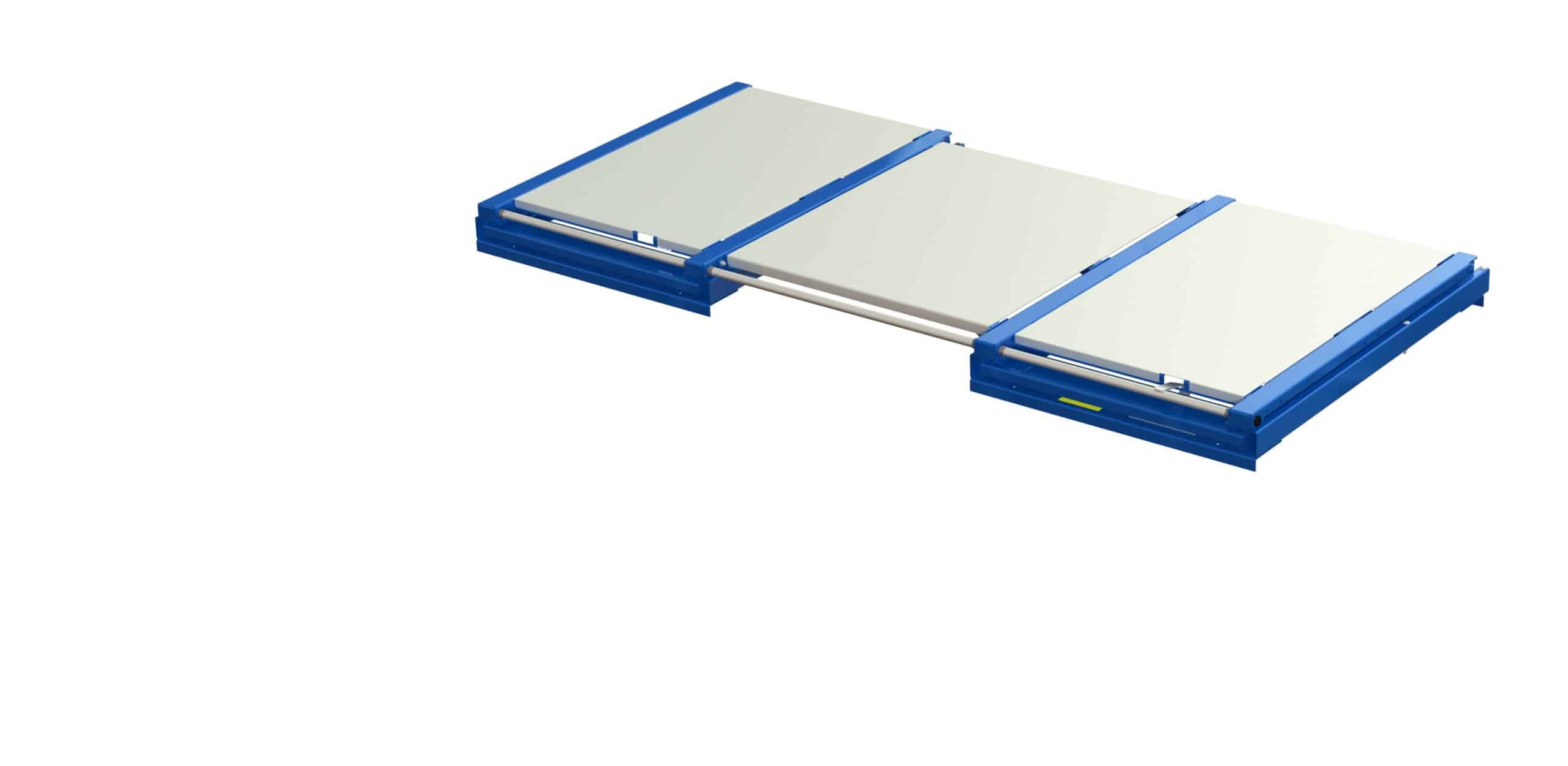 Beam-mounted wide pull-out unit, 1200 kg, 100% extension, 2600 mm width, for long goods - image 2 Beam-mounted wide pull-out unit, 1200 kg, 100% extension, 2600 mm width, for long goods - image 2