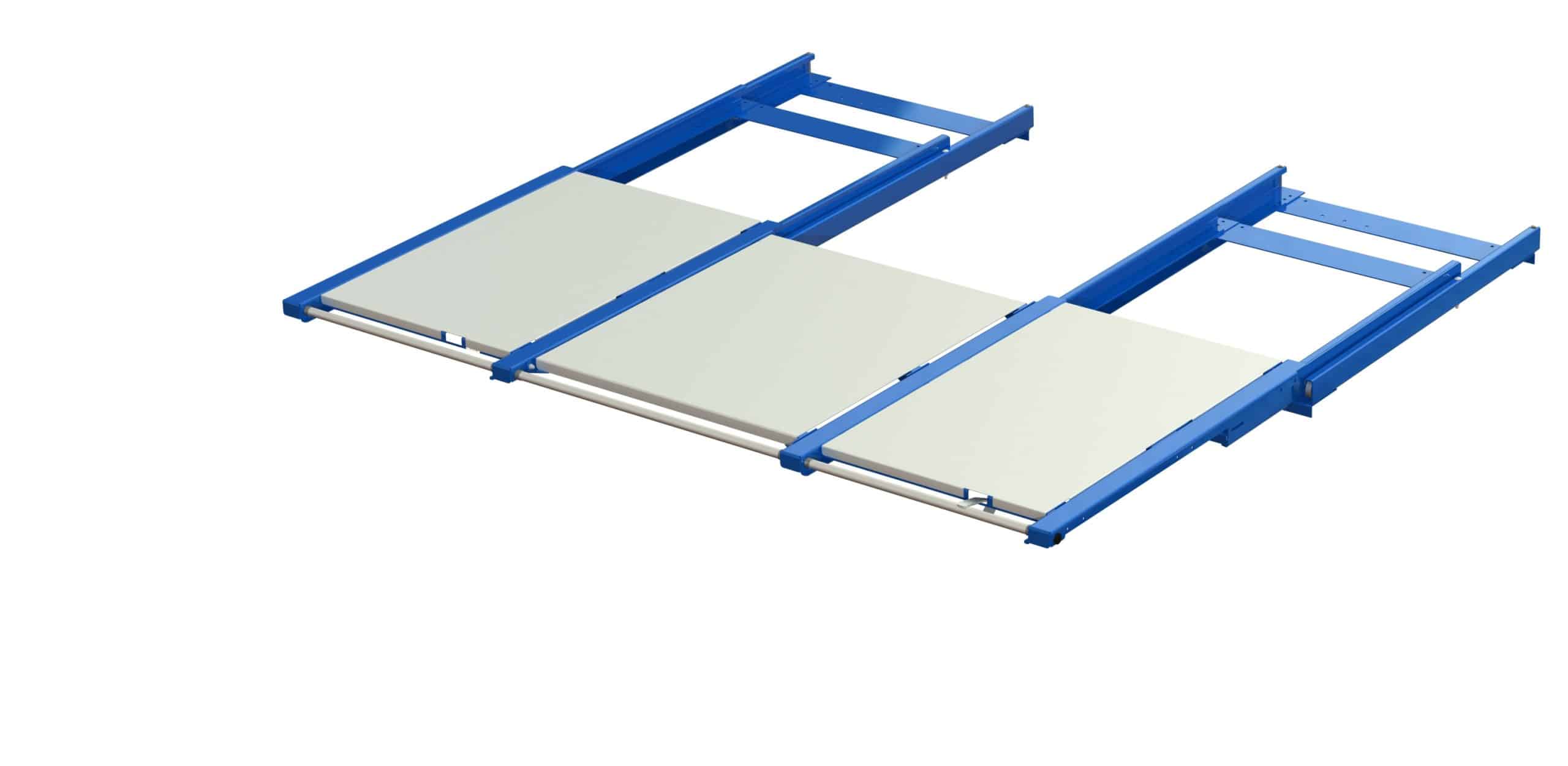 Beam-mounted wide pull-out unit, 1200 kg, 100% extension, 2600 mm width, for long goods - image 3 Beam-mounted wide pull-out unit, 1200 kg, 100% extension, 2600 mm width, for long goods - image 3