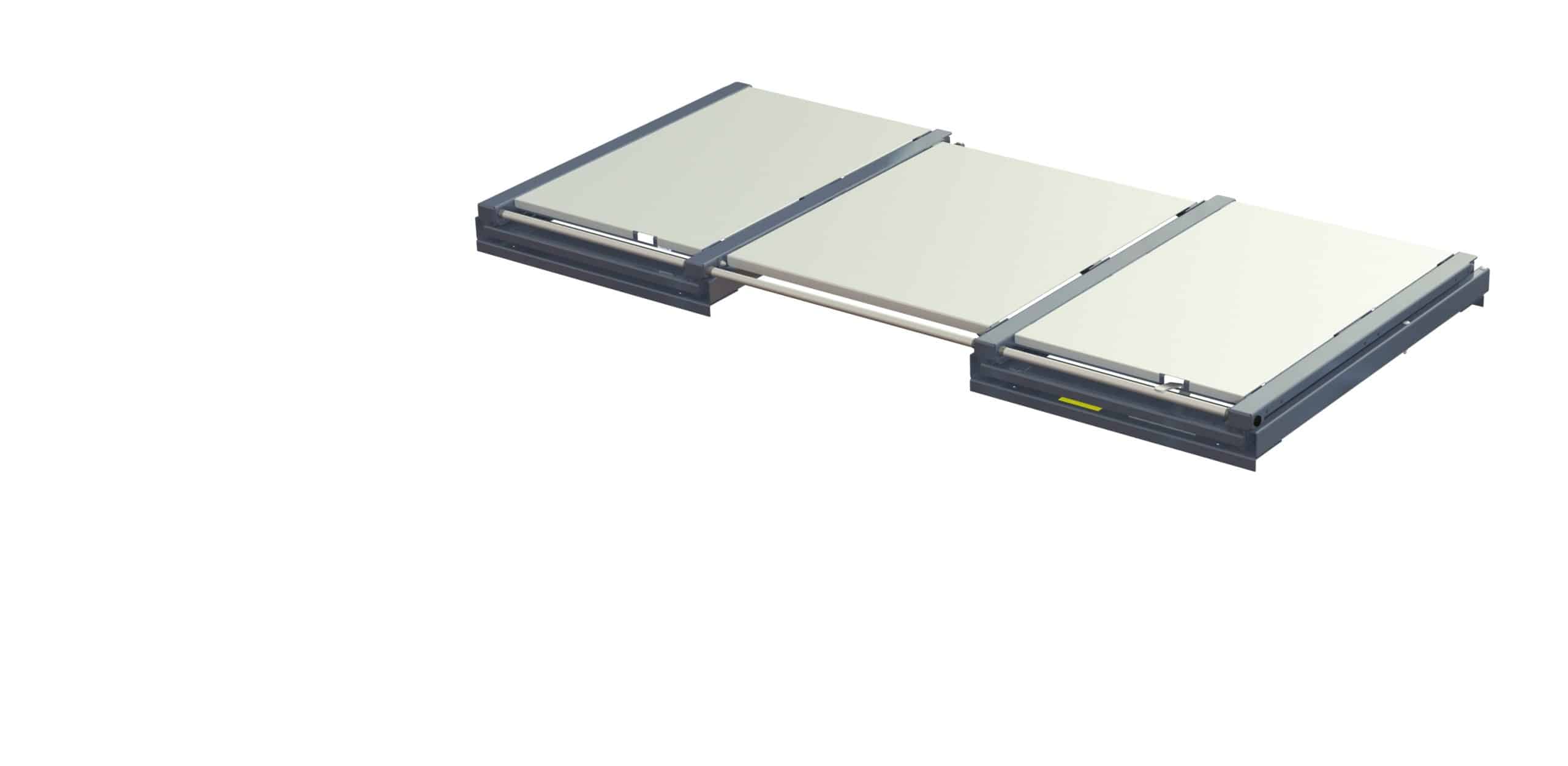 Beam-mounted wide pull-out unit, 1200 kg, 100% extension, 2600 mm width, for long goods - image 4 Beam-mounted wide pull-out unit, 1200 kg, 100% extension, 2600 mm width, for long goods - image 4