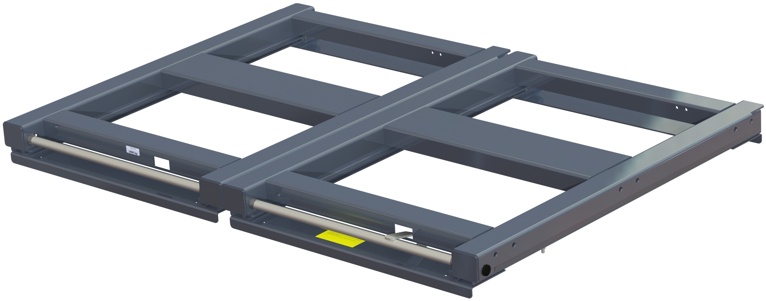 Bred utdragsenhet för skiv- & plåtmaterial  1600 kg 70% 1700x1200 balkmonterad - bild 2