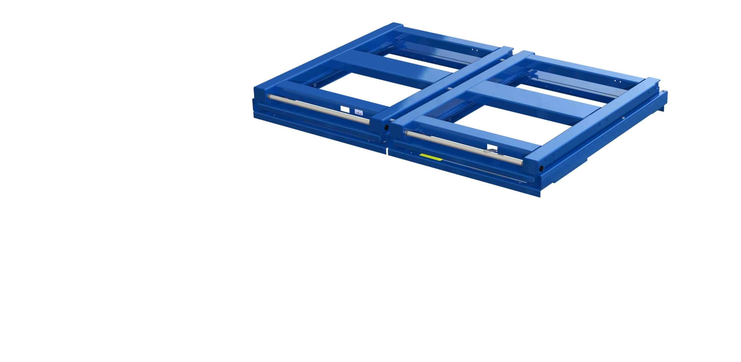 Beam-mounted wide pull-out unit, 1600 kg, 100% extension, 1700 mm width, for long goods - image 4 Beam-mounted wide pull-out unit, 1600 kg, 100% extension, 1700 mm width, for long goods - image 4