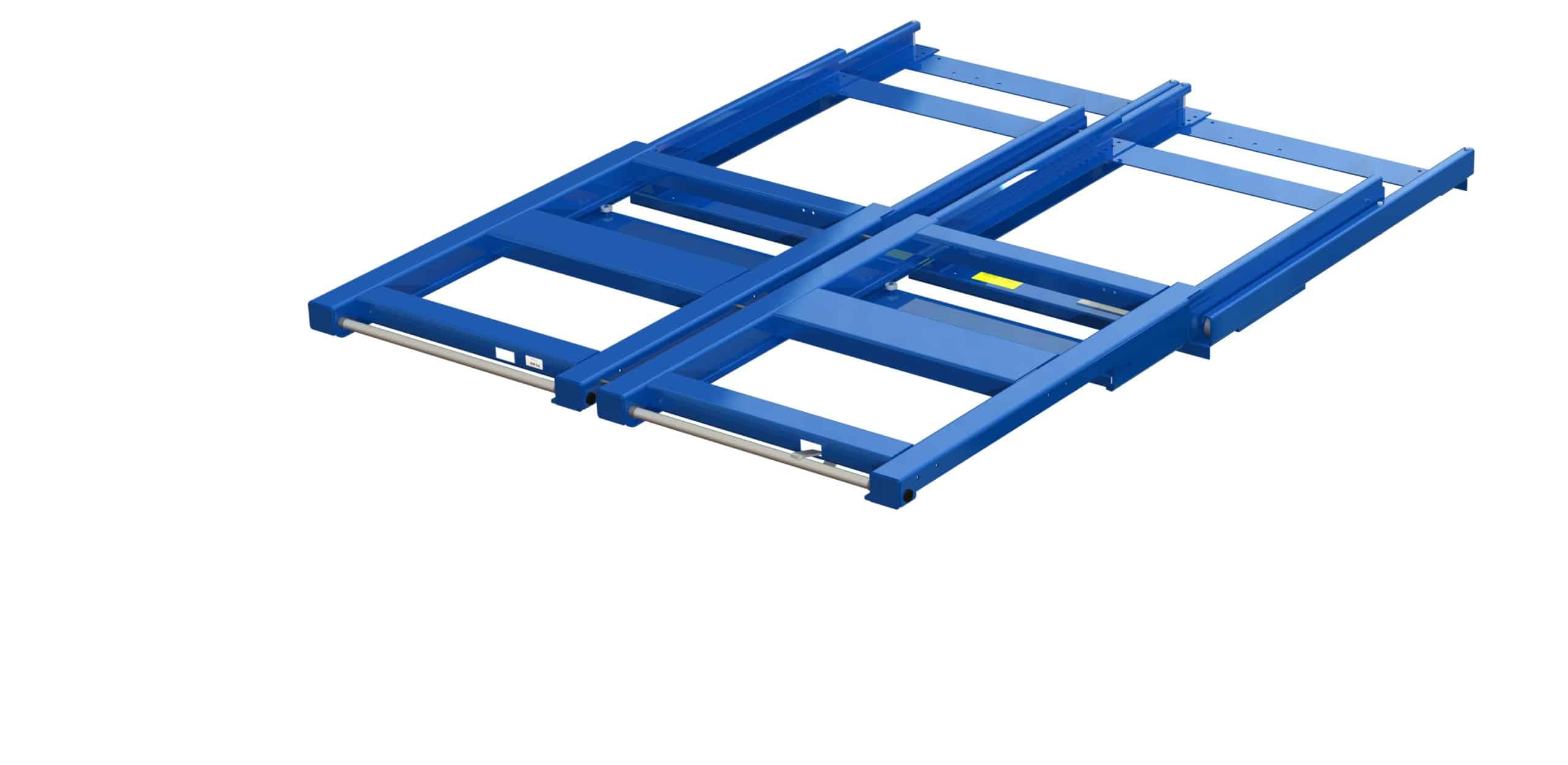 Beam-mounted wide pull-out unit, 1600 kg, 100% extension, 1700 mm width, for long goods - image 3 Beam-mounted wide pull-out unit, 1600 kg, 100% extension, 1700 mm width, for long goods - image 3