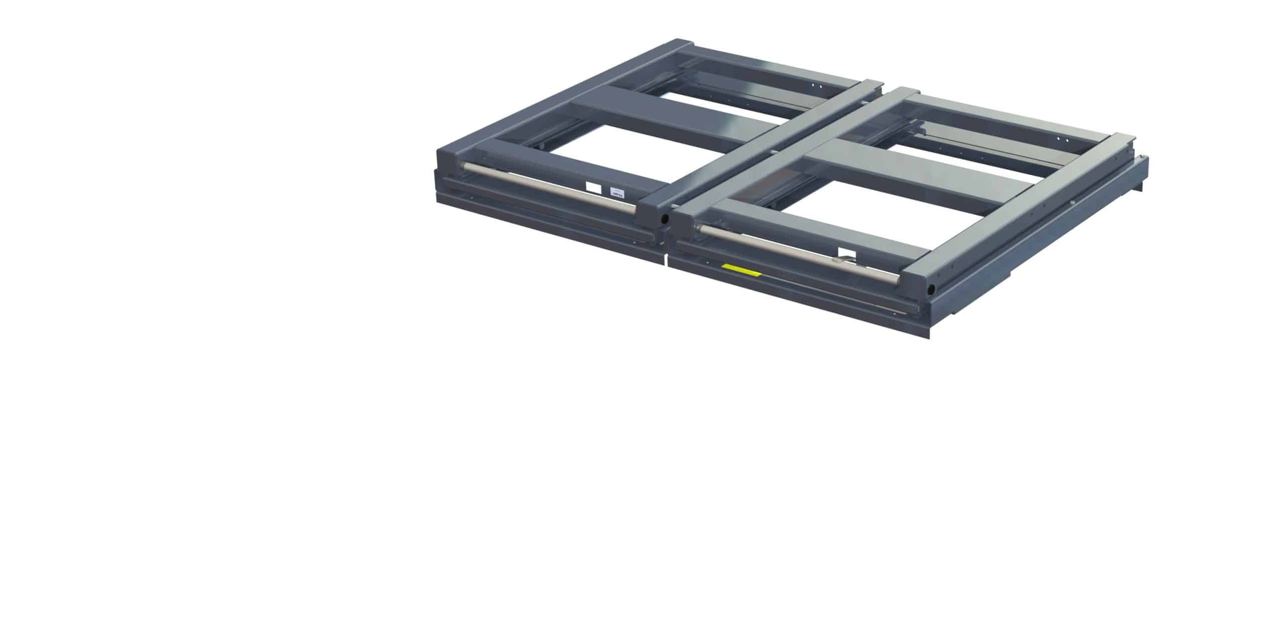 Beam-mounted wide pull-out unit, 1600 kg, 100% extension, 1700 mm width, for long goods - image 2 Beam-mounted wide pull-out unit, 1600 kg, 100% extension, 1700 mm width, for long goods - image 2