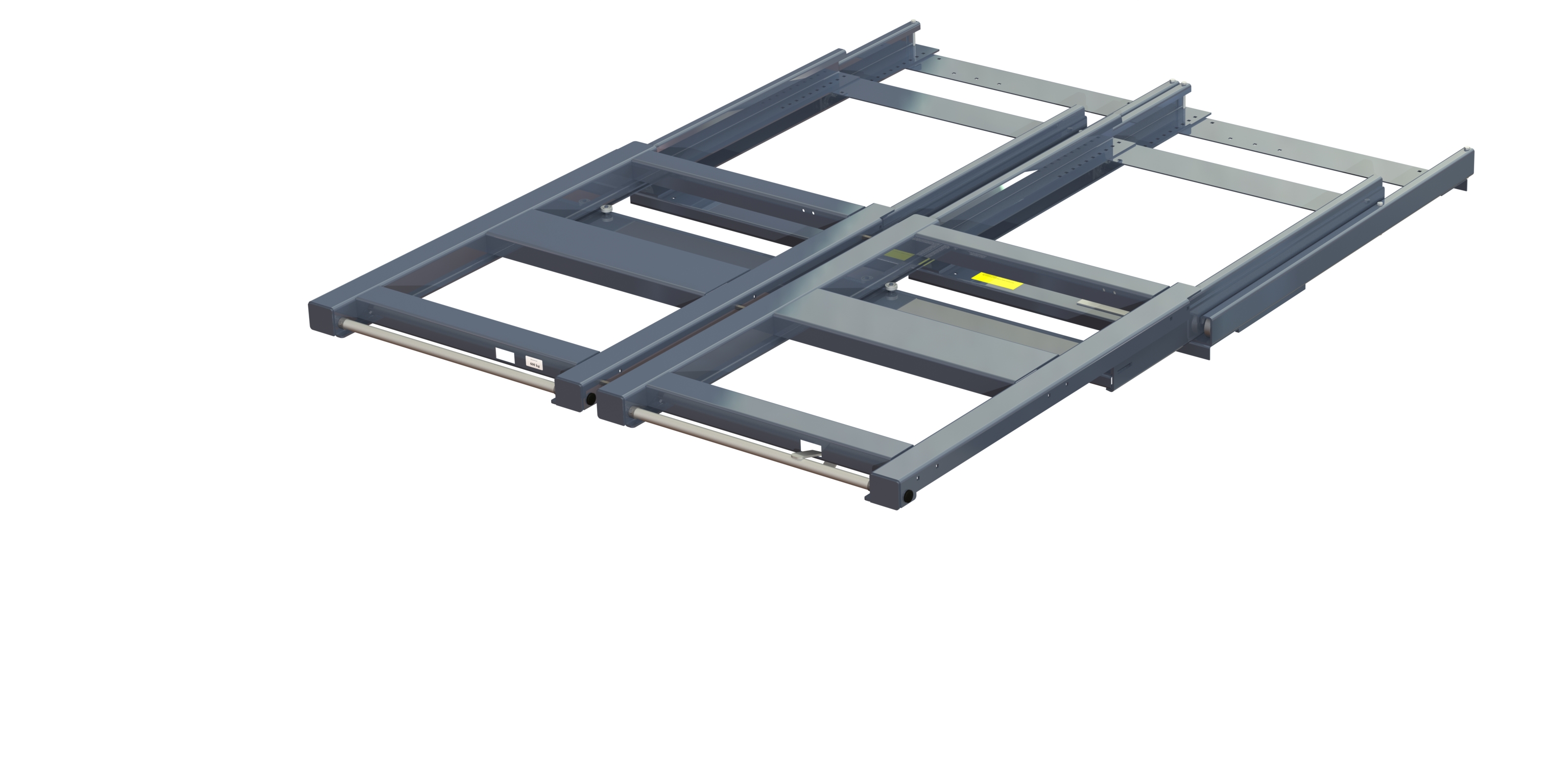 Beam-mounted wide pull-out unit, 1600 kg, 100% extension, 1700 mm width, for long goods Beam-mounted wide pull-out unit, 1600 kg, 100% extension, 1700 mm width, for long goods