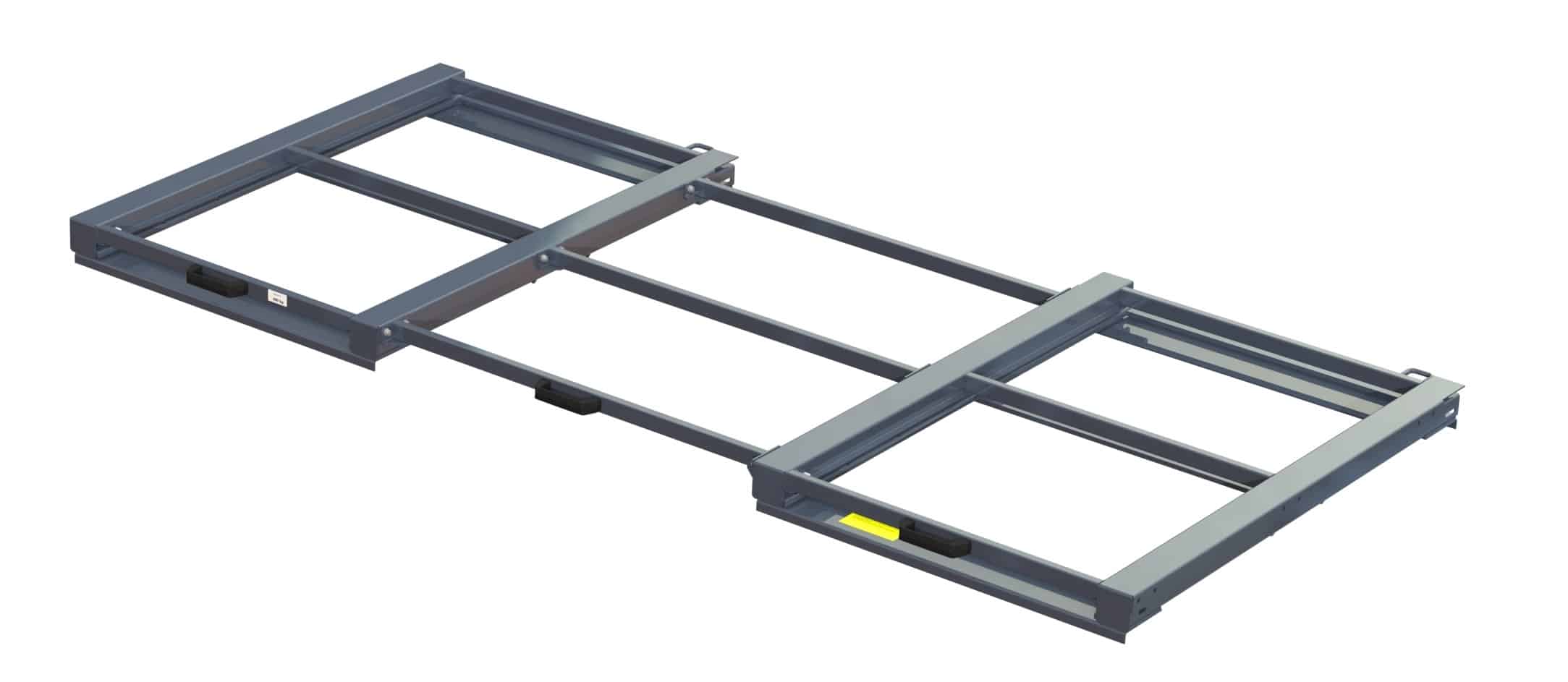 Beam-mounted wide pull-out unit, 400 kg, 100% extension, 2600 mm width, for long goods - image 2 Beam-mounted wide pull-out unit, 400 kg, 100% extension, 2600 mm width, for long goods - image 2
