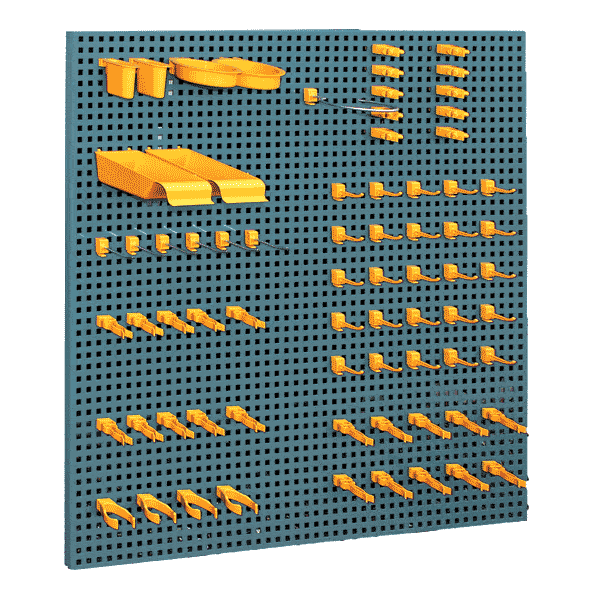 60 22001g verktygstavla till industribyrå 1200x950  mm grå ral 7024 - bild 2