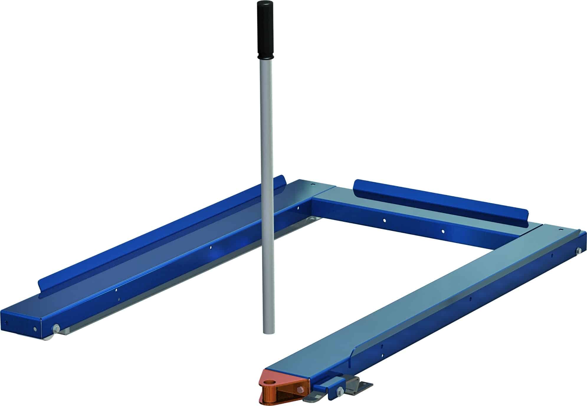 Foot-operated release catch